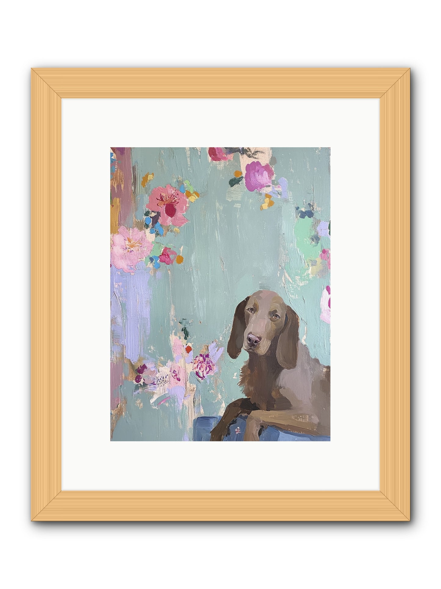 Count Whiskers Silverbrook -- Framed Print - Natural 9x12