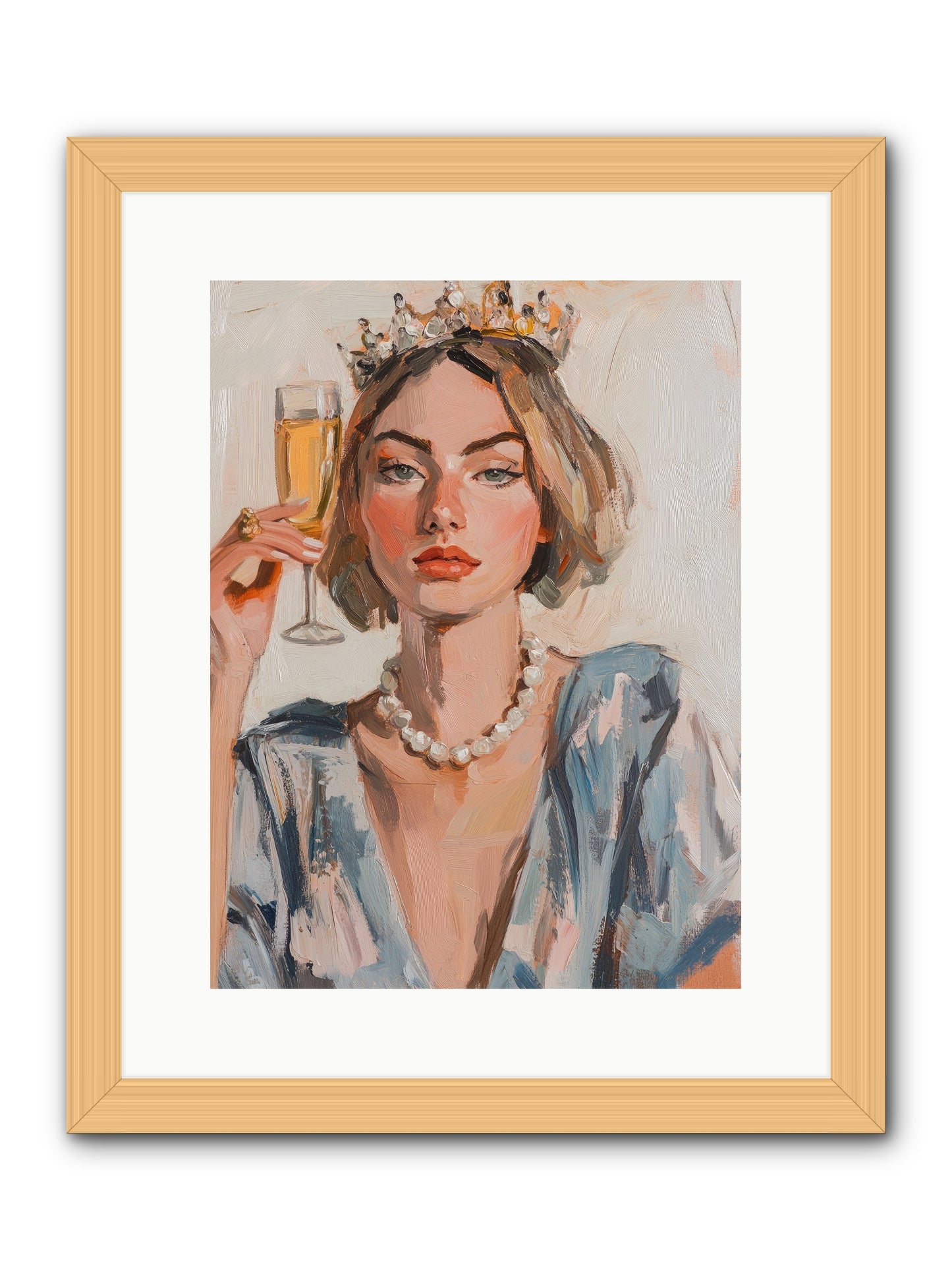 Countess Of Cheers -- Framed Print - Natural 12x16