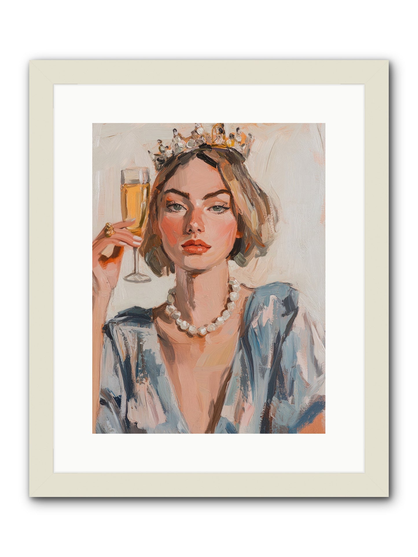Countess Of Cheers -- Framed Print - White 12x16