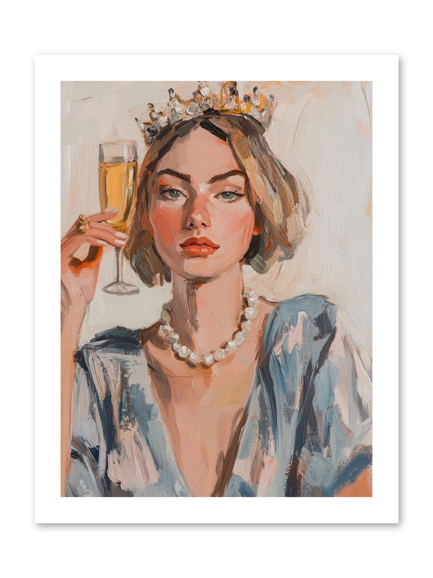 Countess Of Cheers -- Loose Canvas Print 12x16