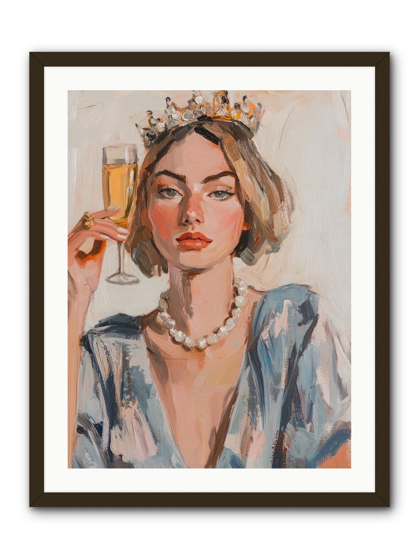 Countess Of Cheers -- Framed Print - Black 24x32