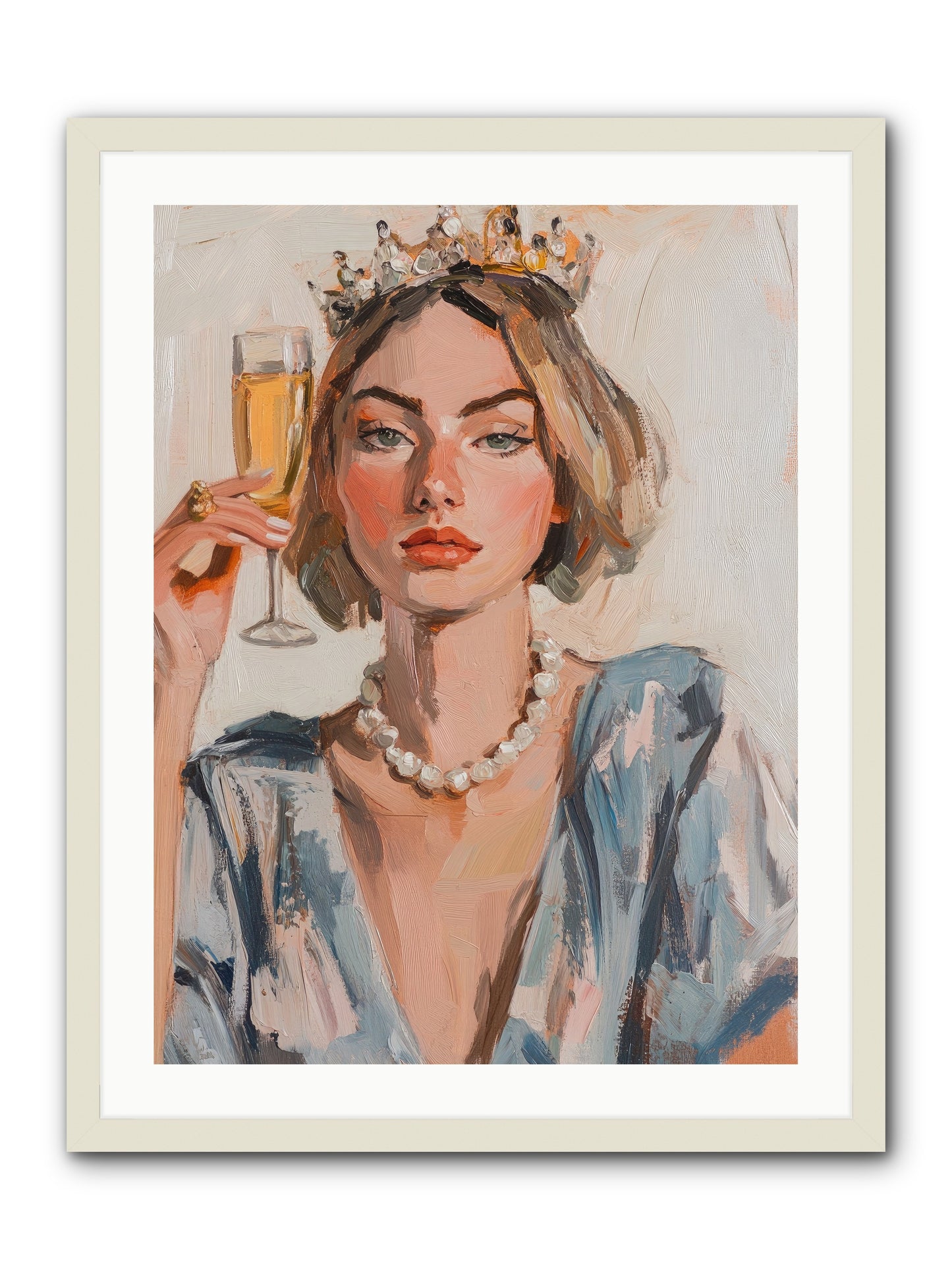 Countess Of Cheers -- Framed Print - White 24x32