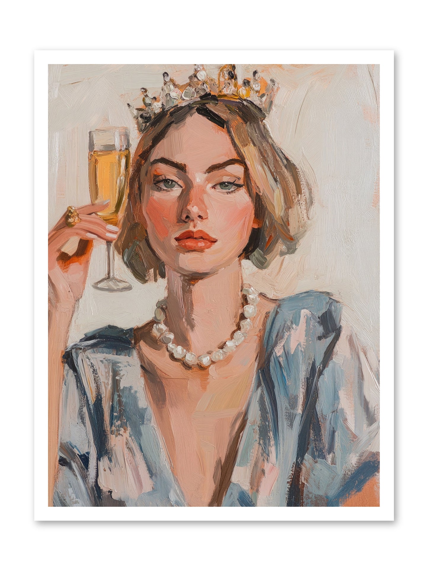 Countess Of Cheers -- Loose Canvas Print 24x32