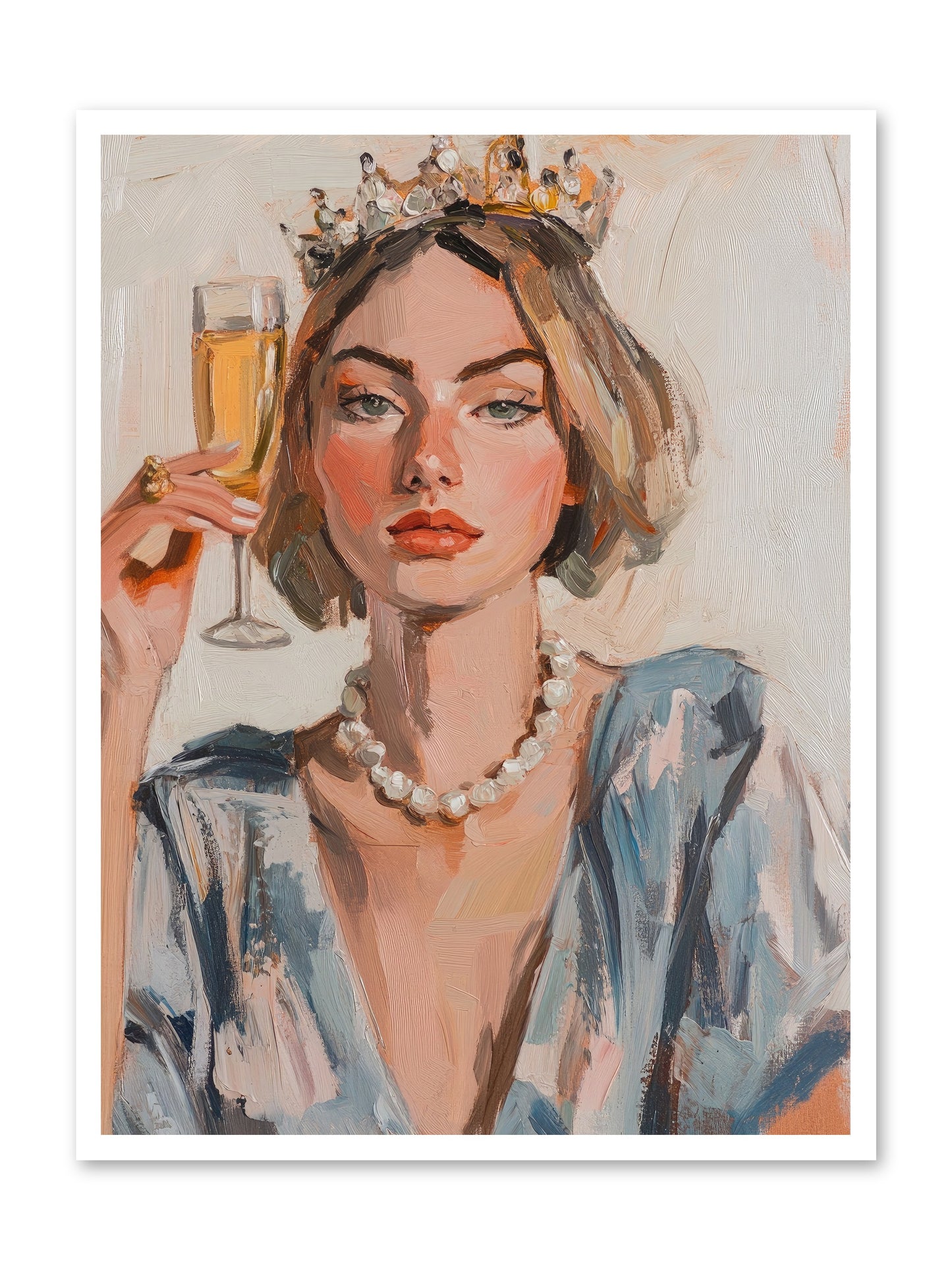 Countess Of Cheers -- Loose Canvas Print 30x40