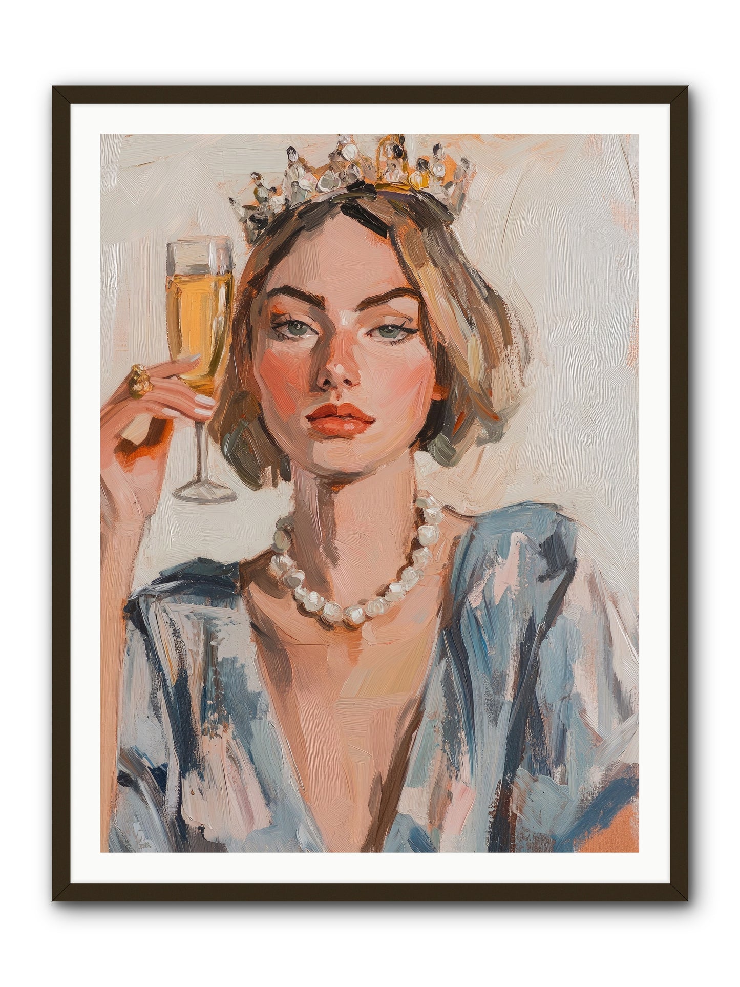 Countess Of Cheers -- Framed Print - Black 36x48