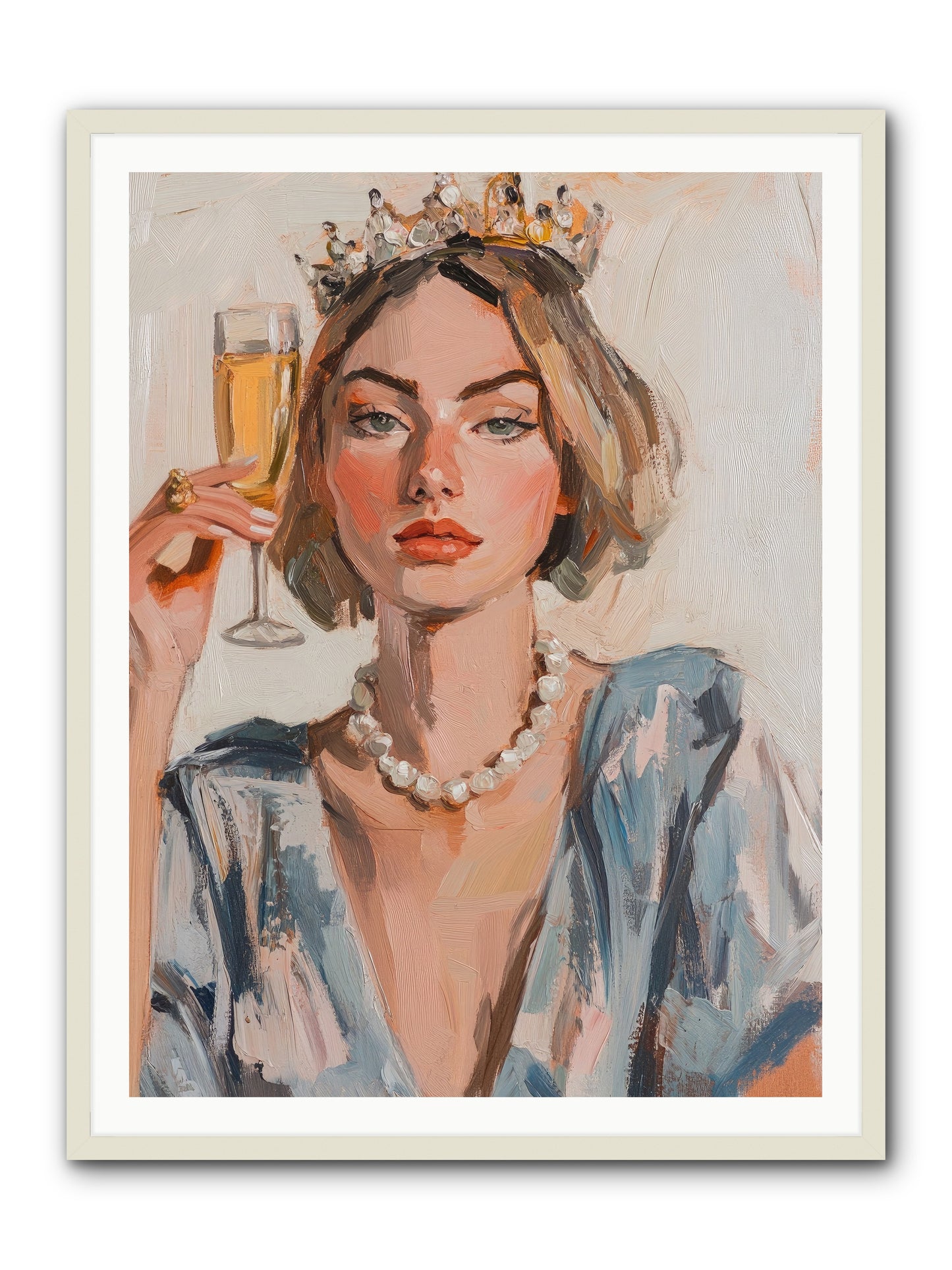 Countess Of Cheers -- Framed Print - White 36x48