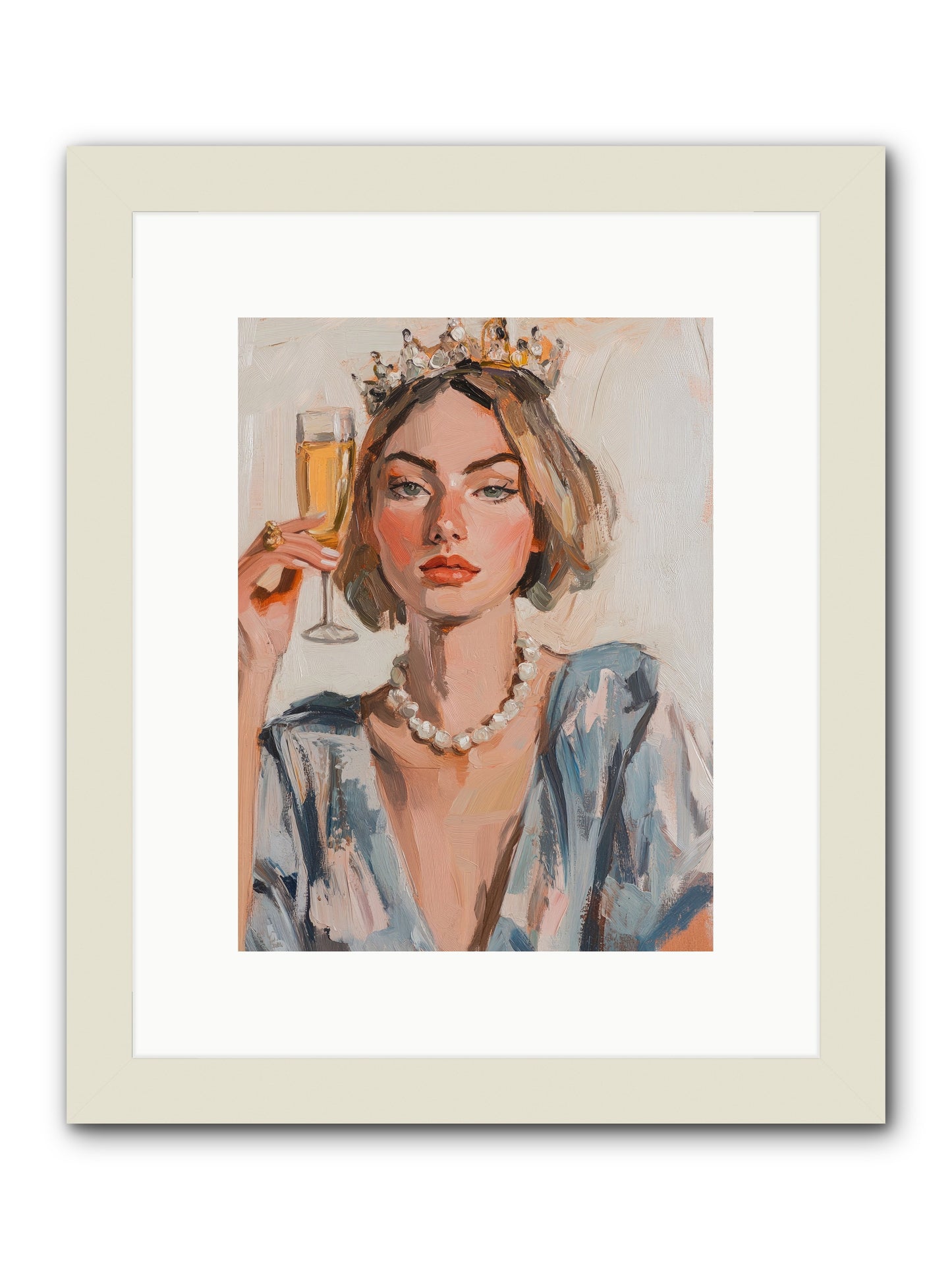 Countess Of Cheers -- Framed Print - White 9x12