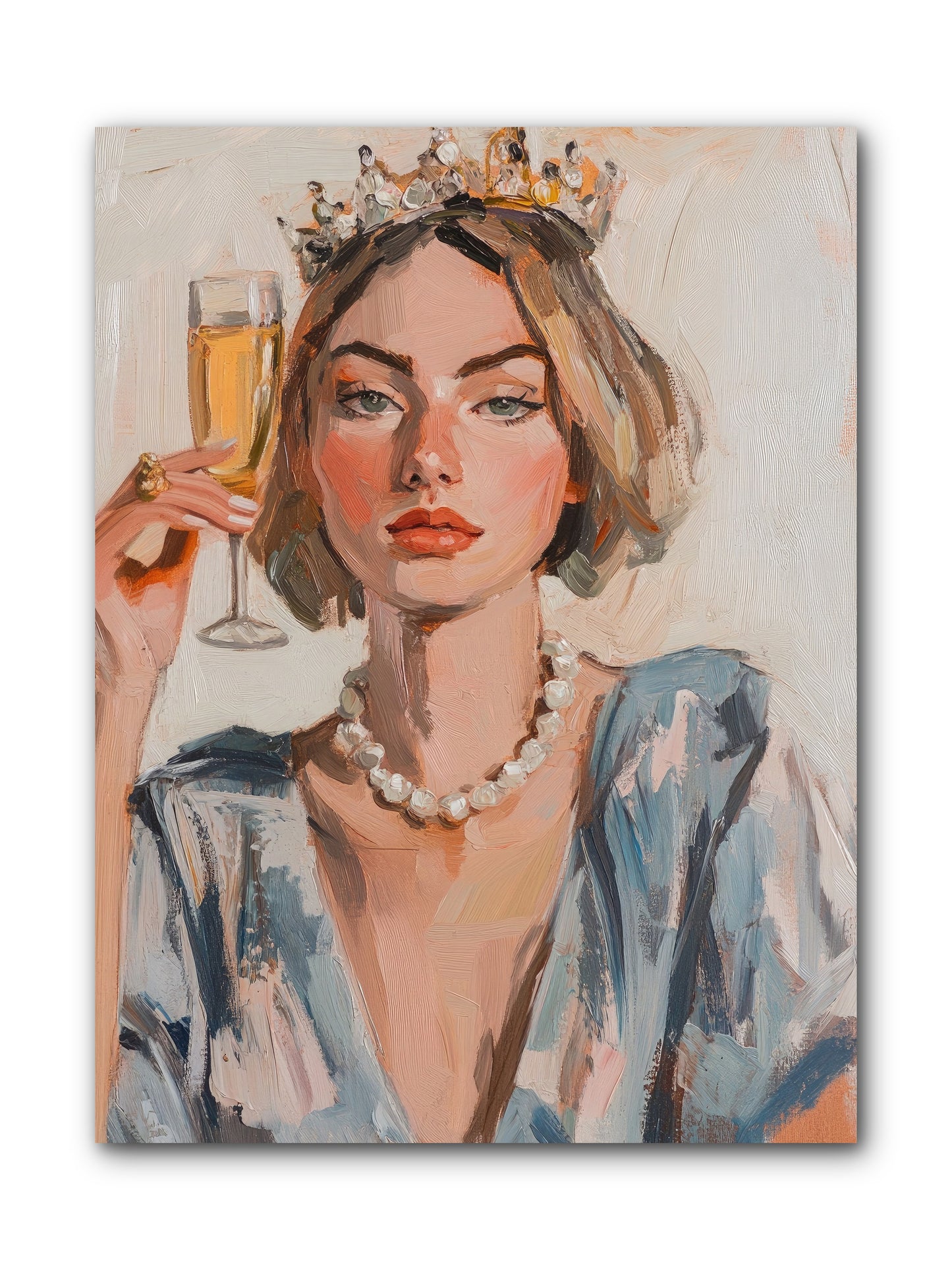 Countess Of Cheers -- Wrapped Canvas 9x12