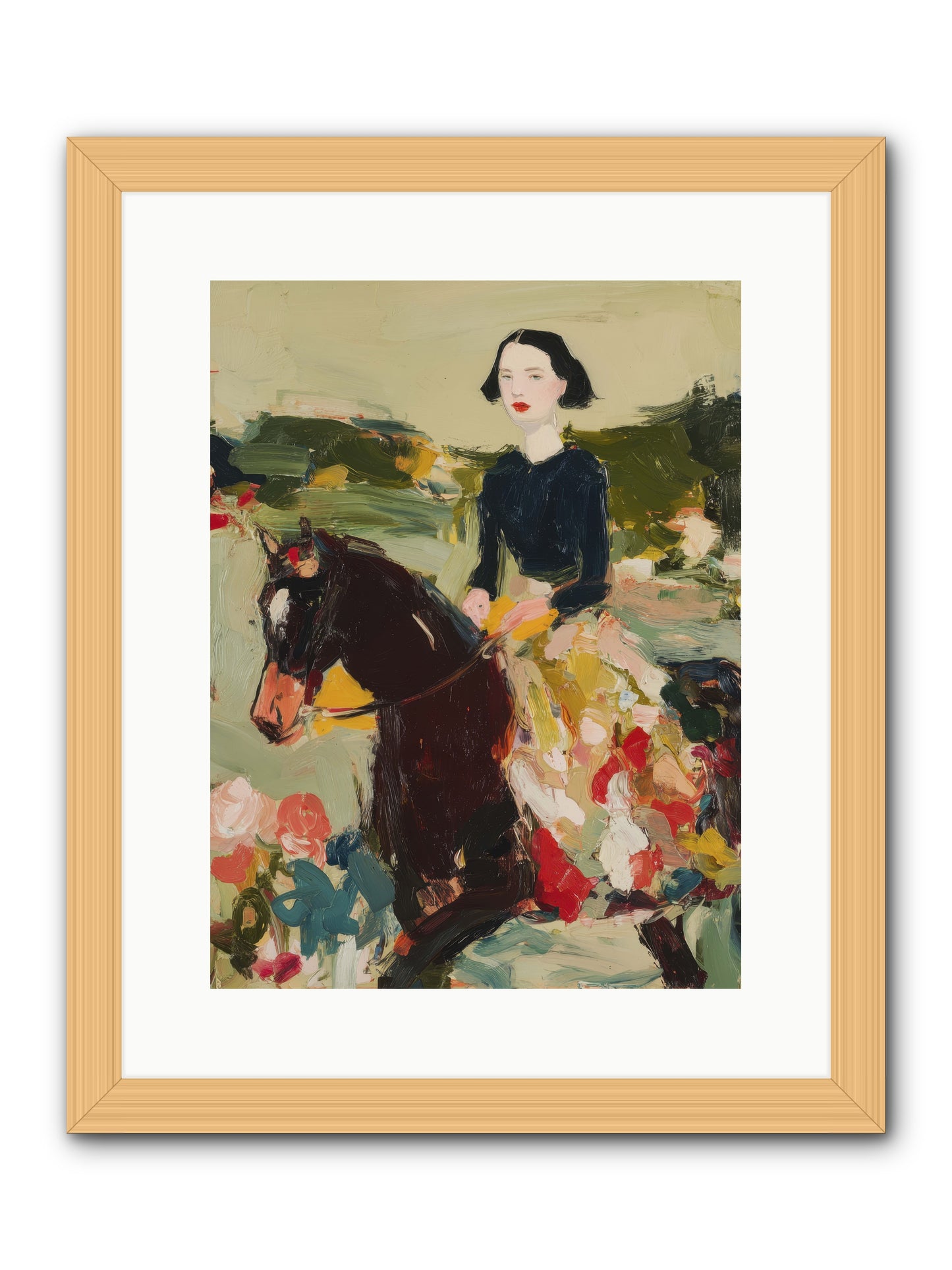 Countryside Contentment -- Framed Print - Natural 12x16
