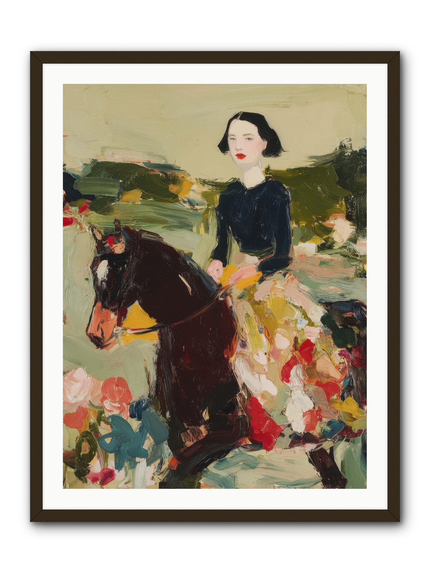 Countryside Contentment -- Framed Print - Black 30x40