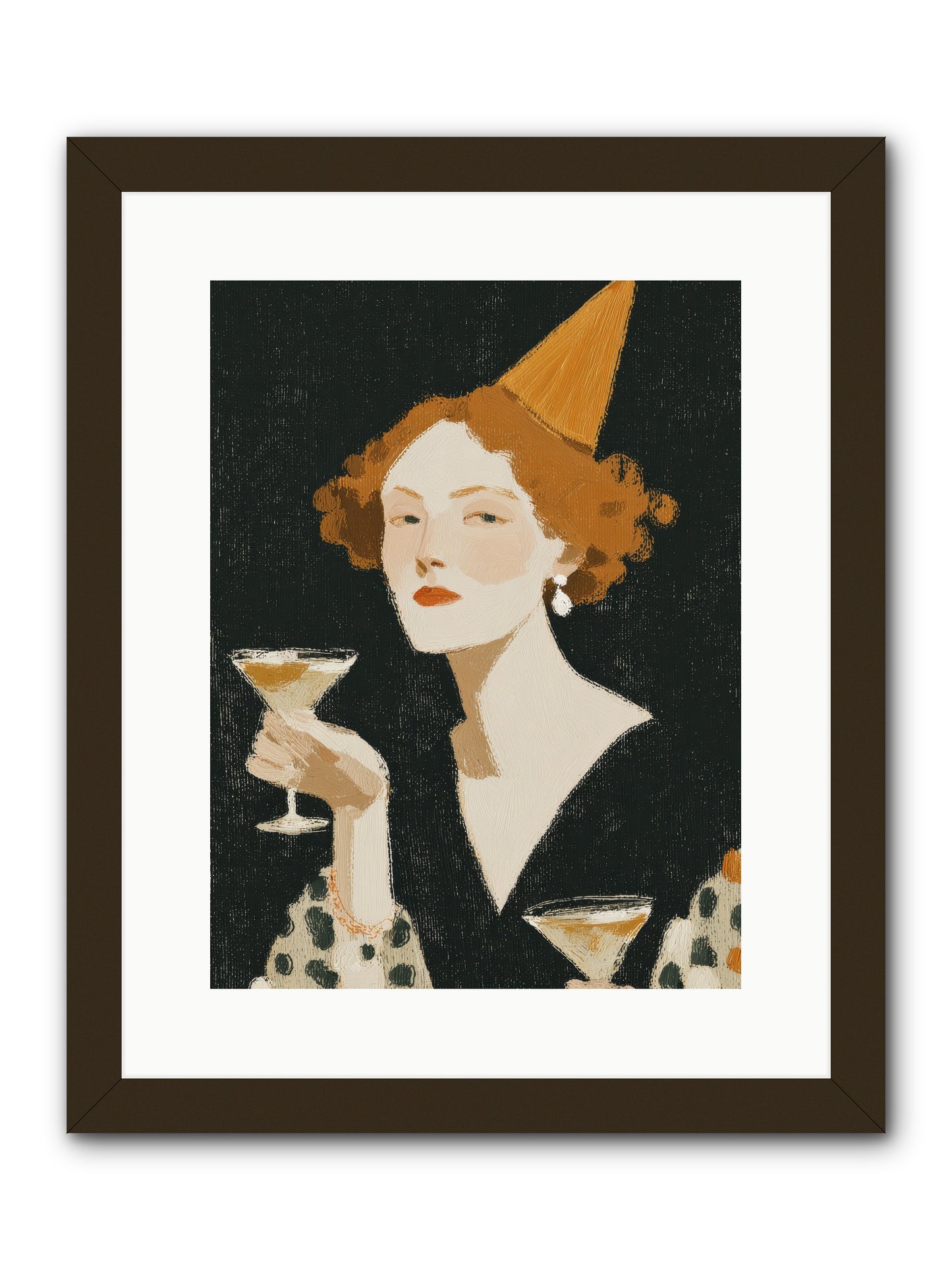 Court of Confections -- Framed Print - Black 12x16