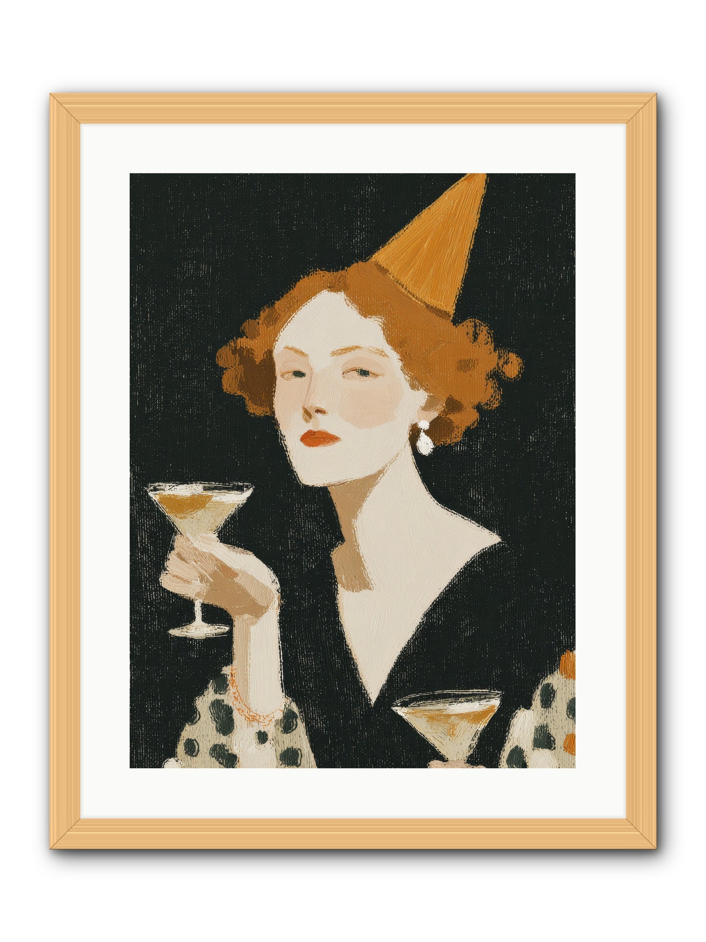 Court of Confections -- Framed Print - Natural 18x24