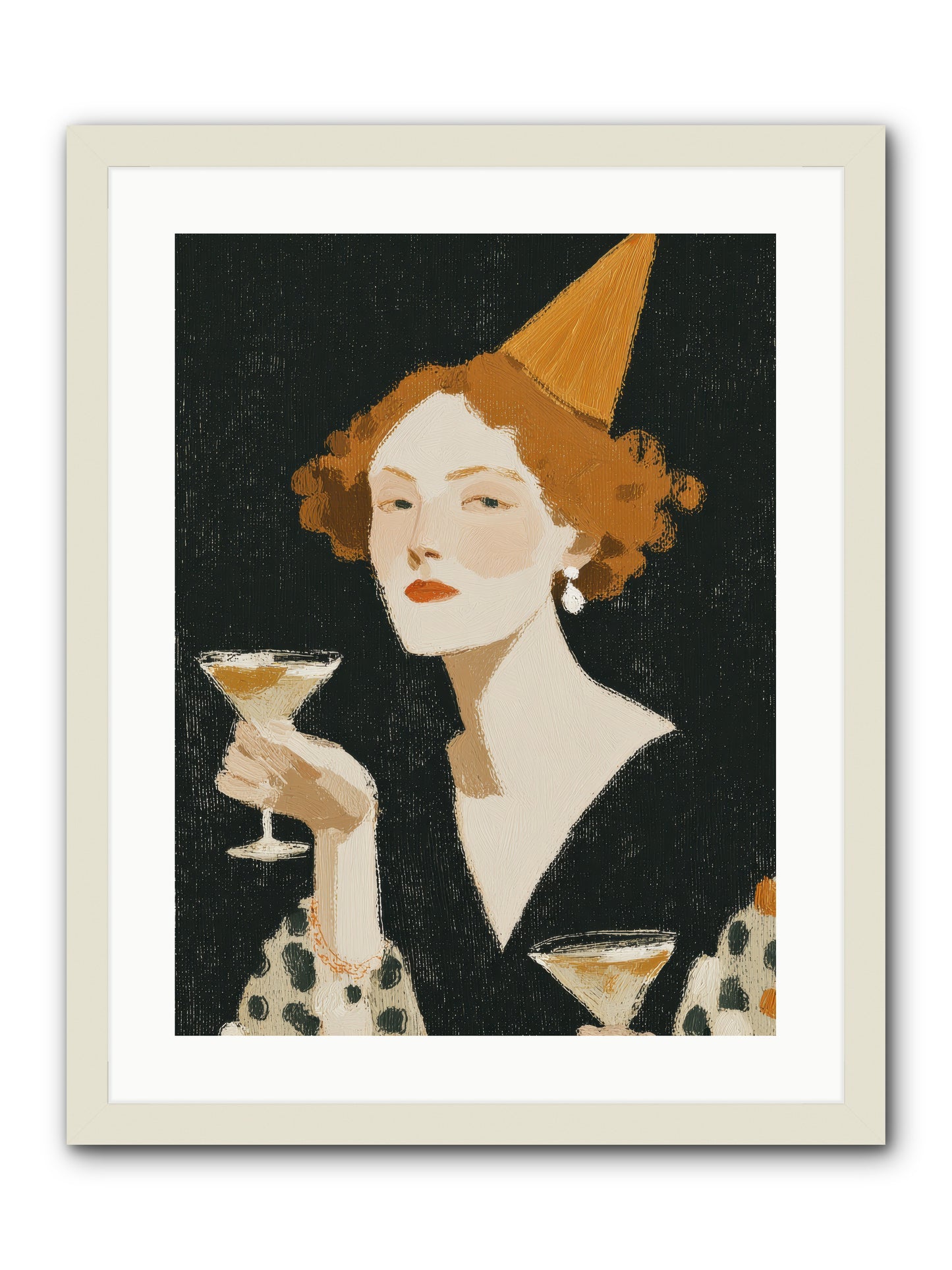 Court of Confections -- Framed Print - White 18x24