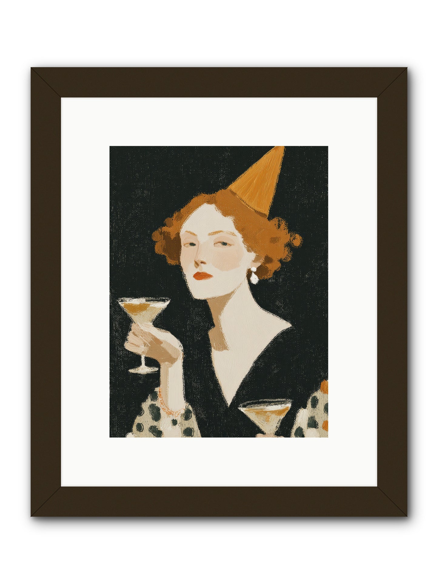 Court of Confections -- Framed Print - Black 9x12