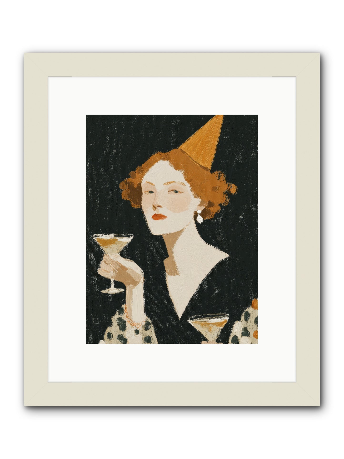 Court of Confections -- Framed Print - White 9x12