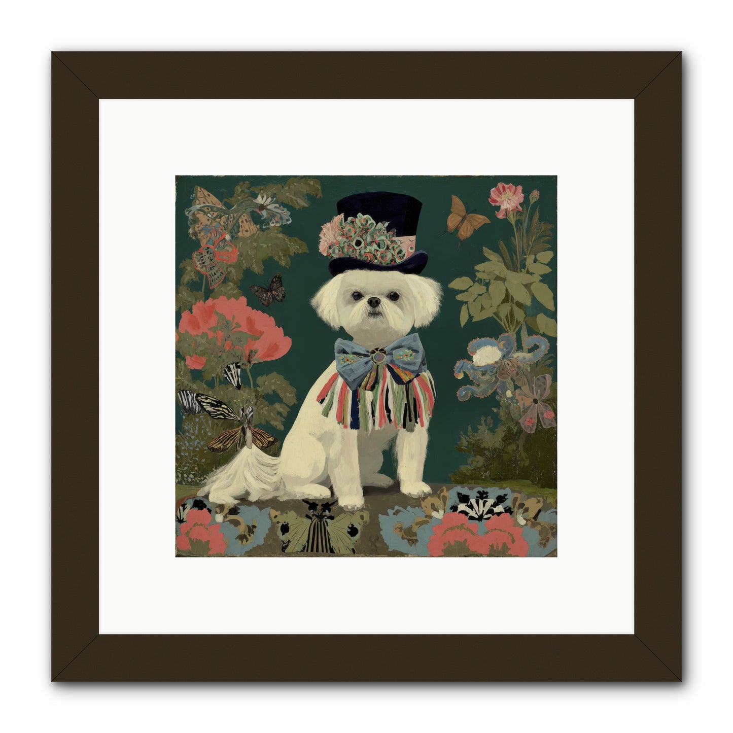 Courtship’s Secret -- Framed Print - Black 10x10