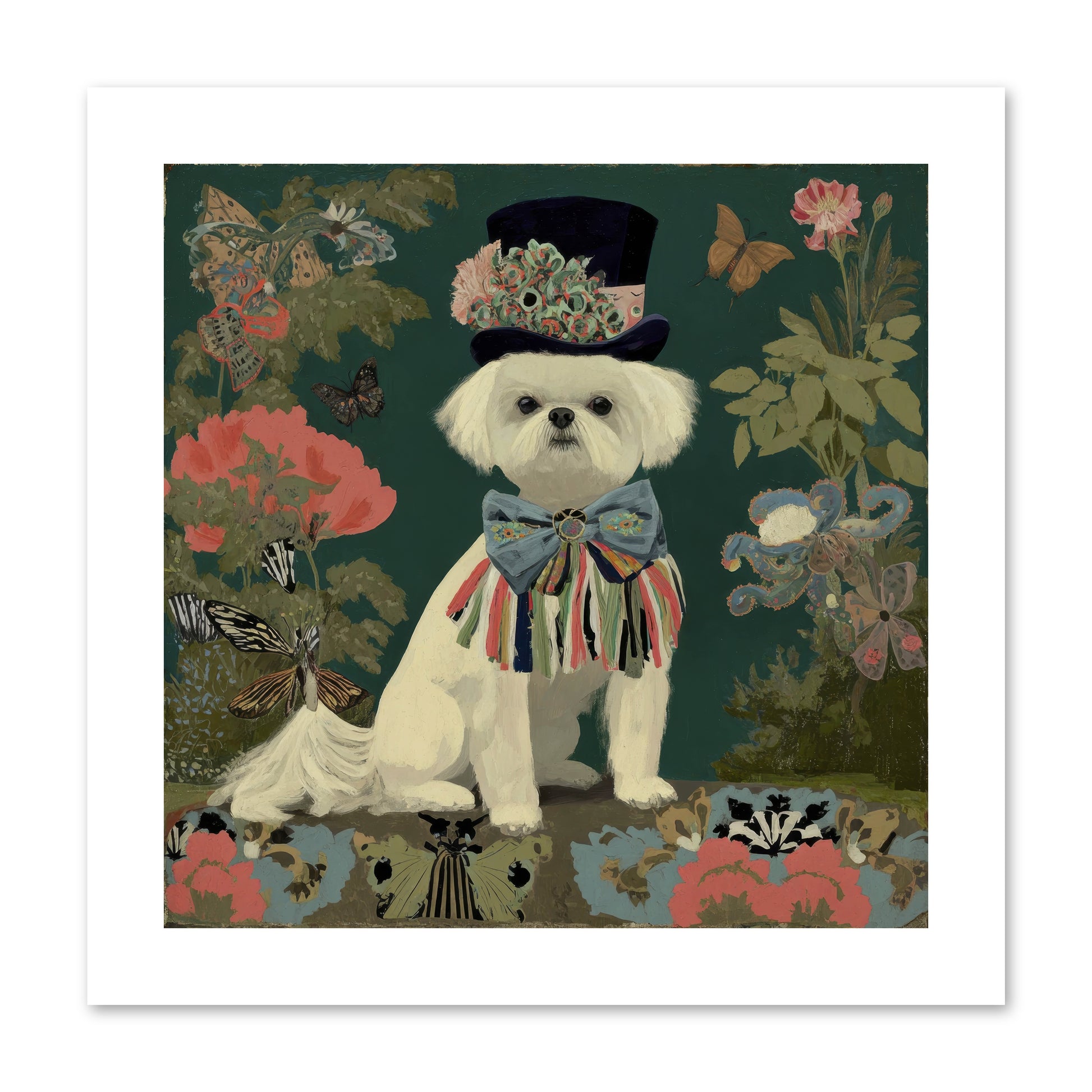Courtship’s Secret -- Paper Print 10x10