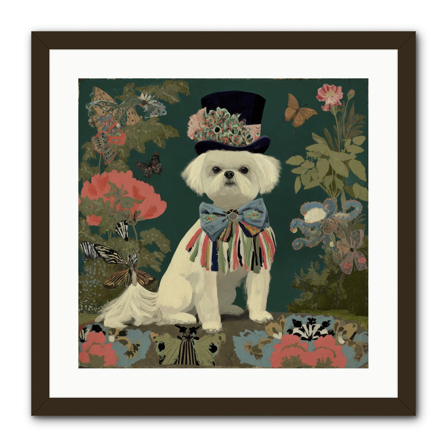 Courtship’s Secret -- Framed Print - Black 20x20