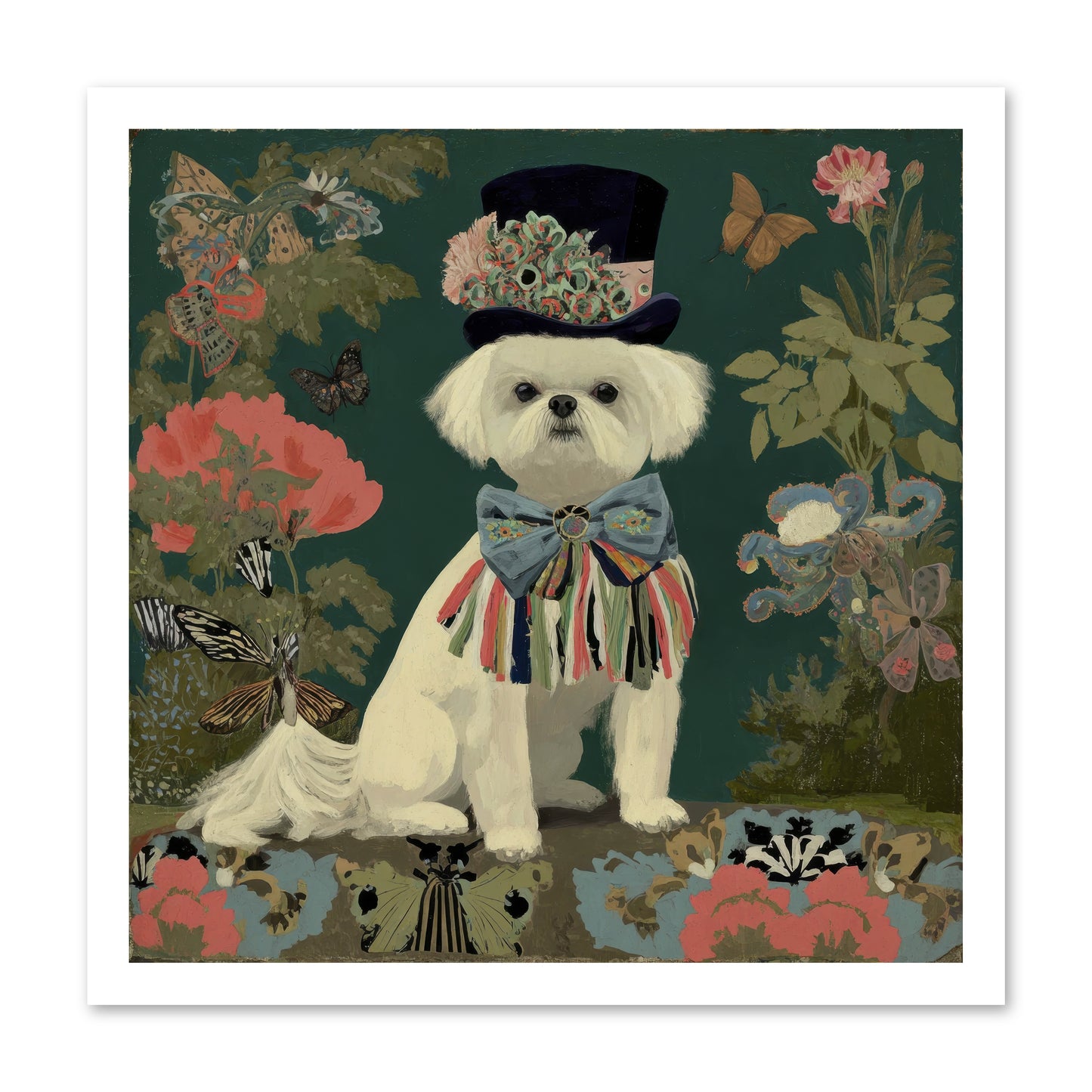 Courtship’s Secret -- Loose Canvas Print 20x20