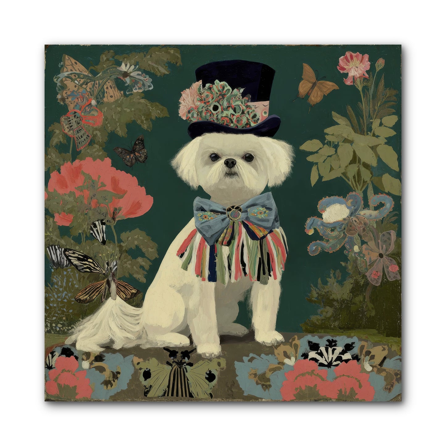 Courtship’s Secret -- Wrapped Canvas 10x10