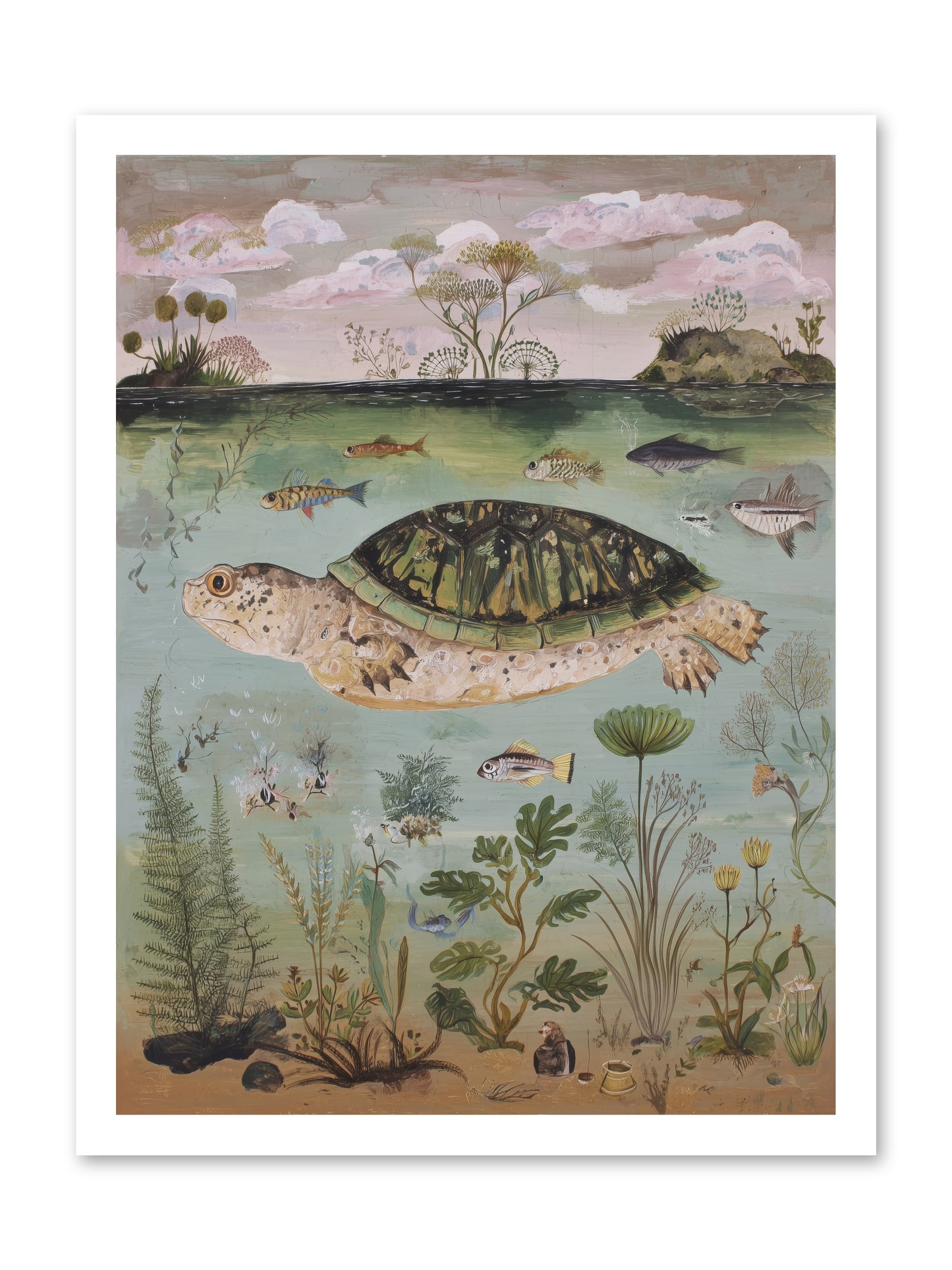 Cousteau's Vision -- Paper Print 18x24