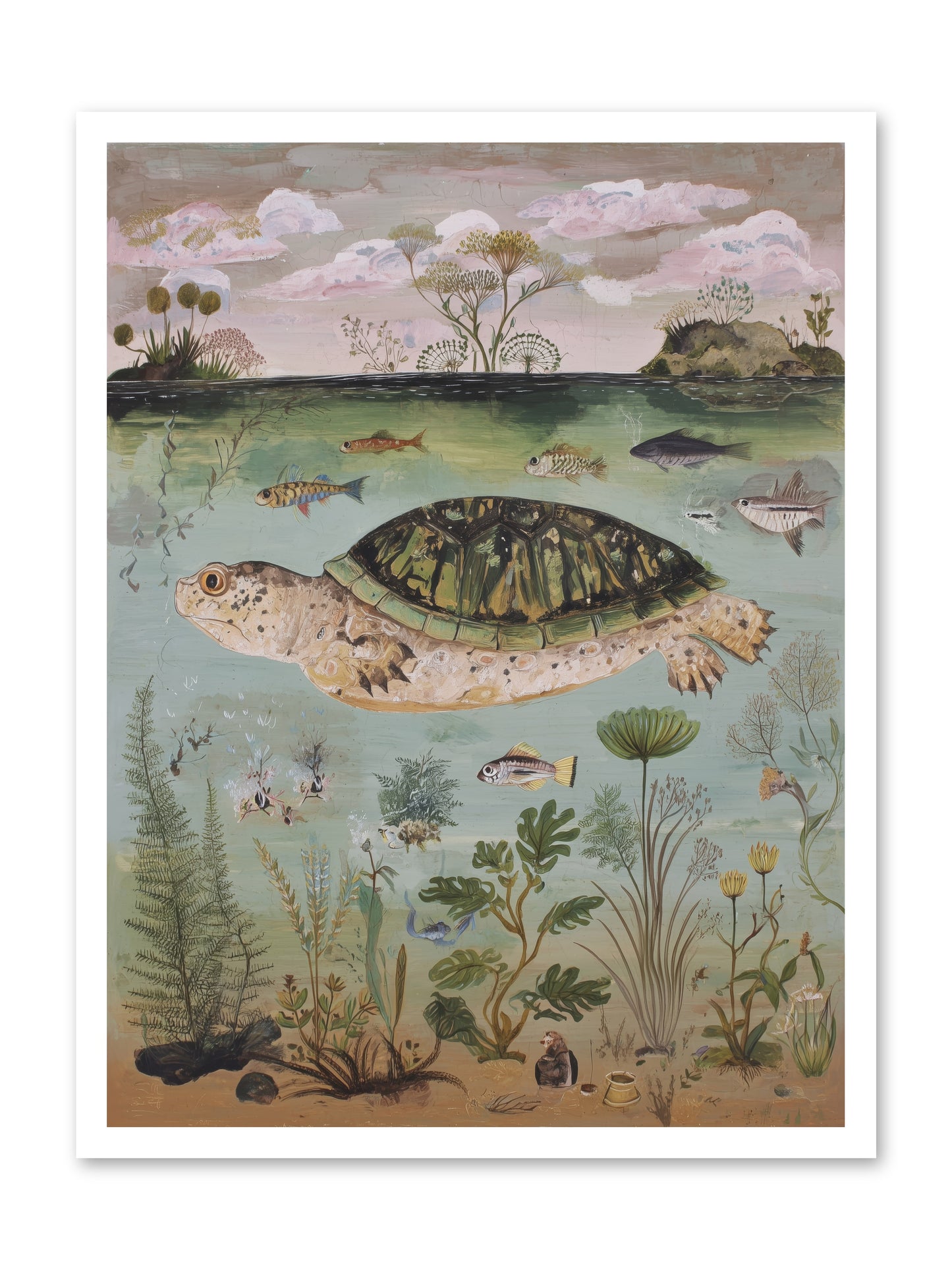 Cousteau's Vision -- Paper Print 24x32