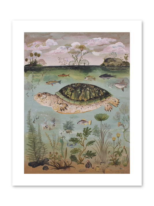 Cousteau's Vision -- Paper Print 9x12