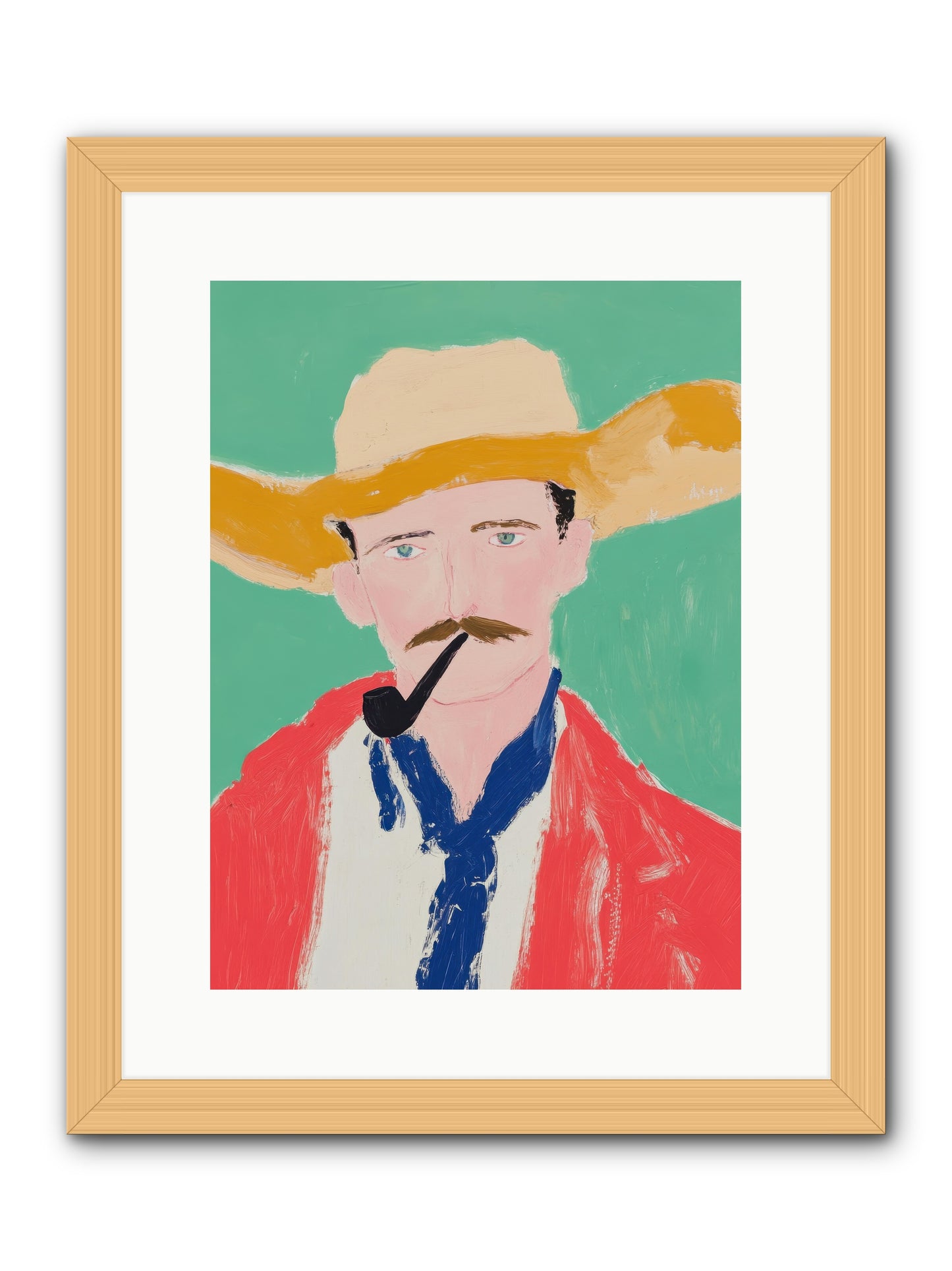 Coyote Creek Legend -- Framed Print - Natural 12x16