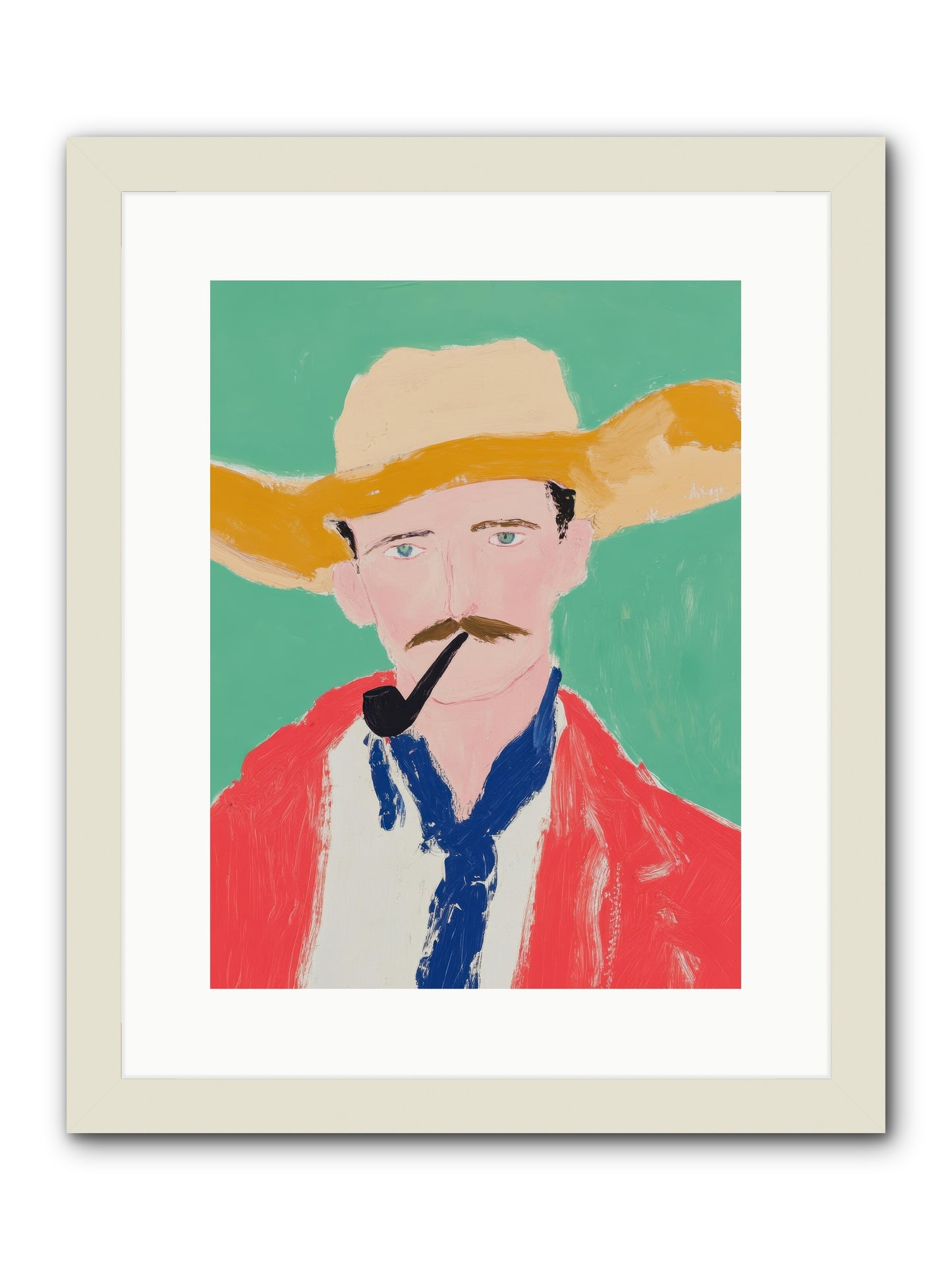 Coyote Creek Legend -- Framed Print - White 12x16
