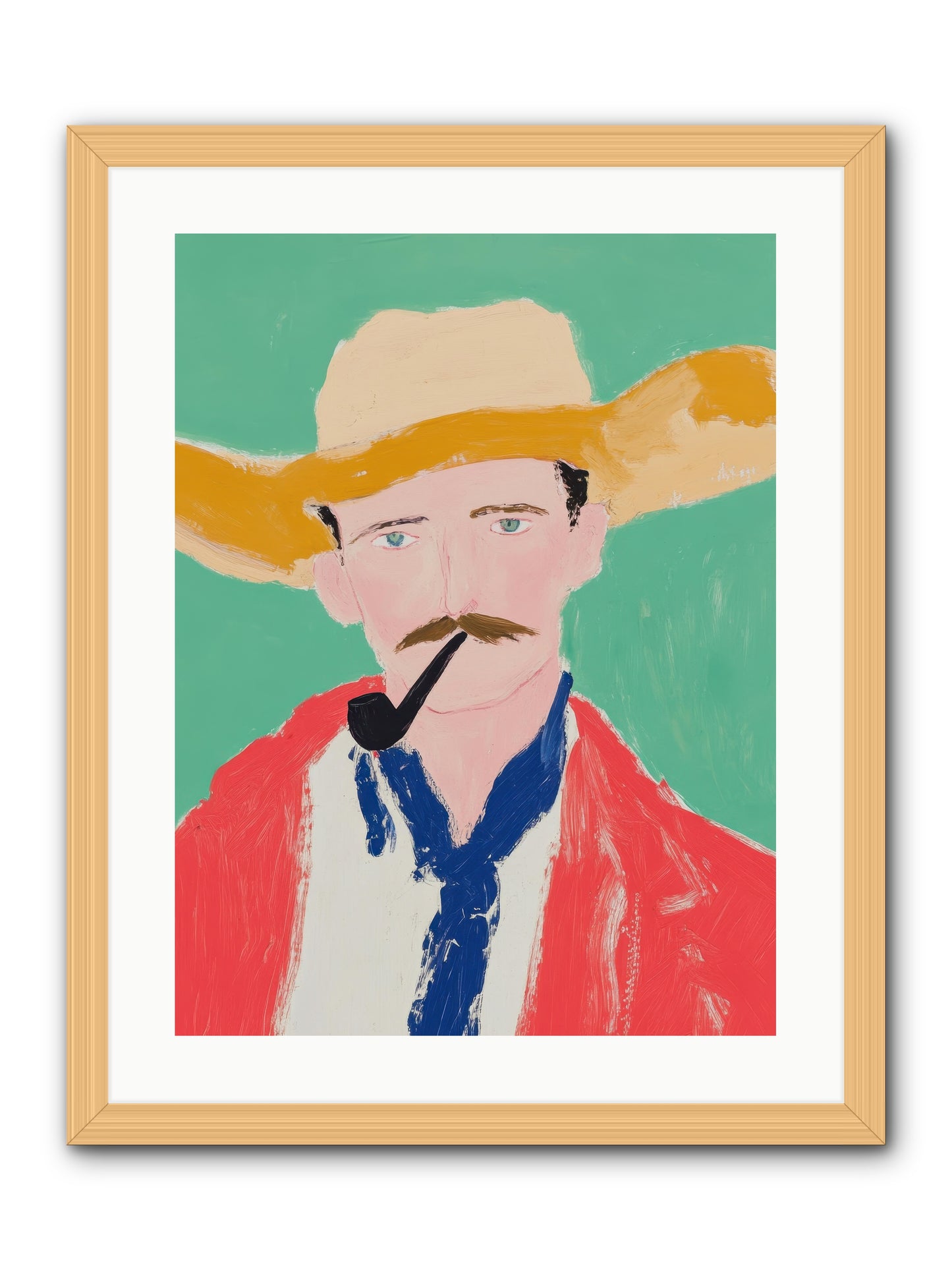 Coyote Creek Legend -- Framed Print - Natural 18x24