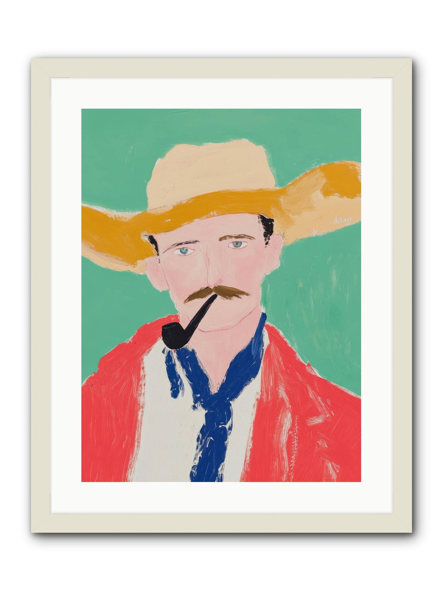 Coyote Creek Legend -- Framed Print - White 18x24