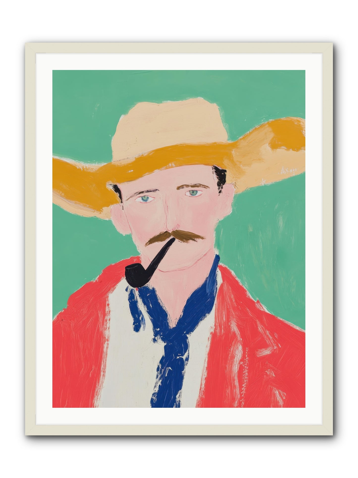 Coyote Creek Legend -- Framed Print - White 30x40