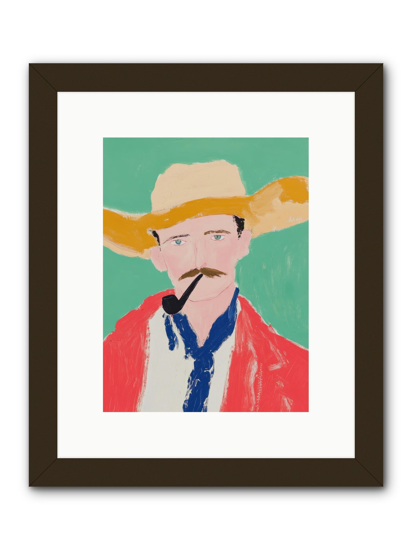 Coyote Creek Legend -- Framed Print - Black 9x12