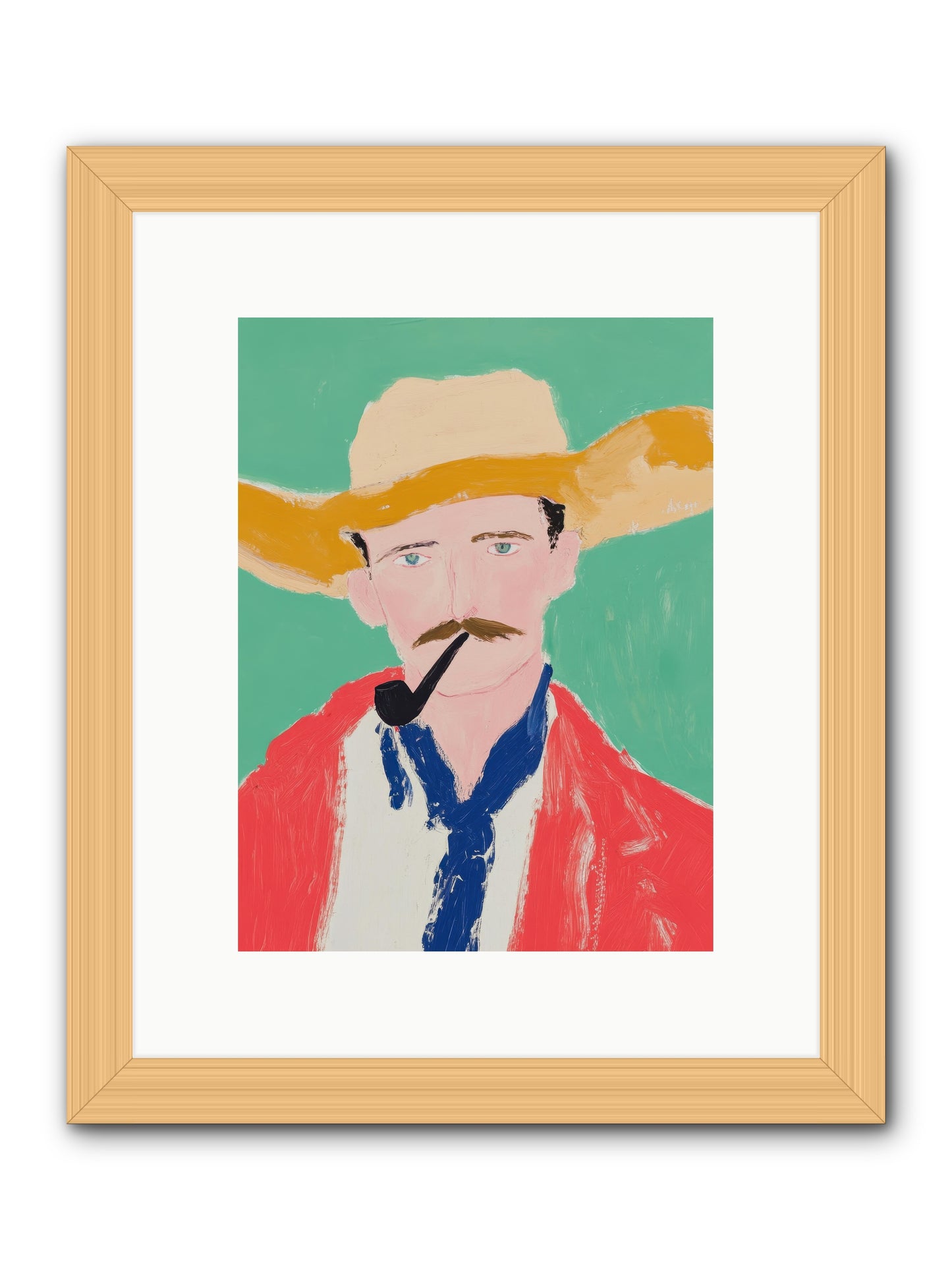 Coyote Creek Legend -- Framed Print - Natural 9x12