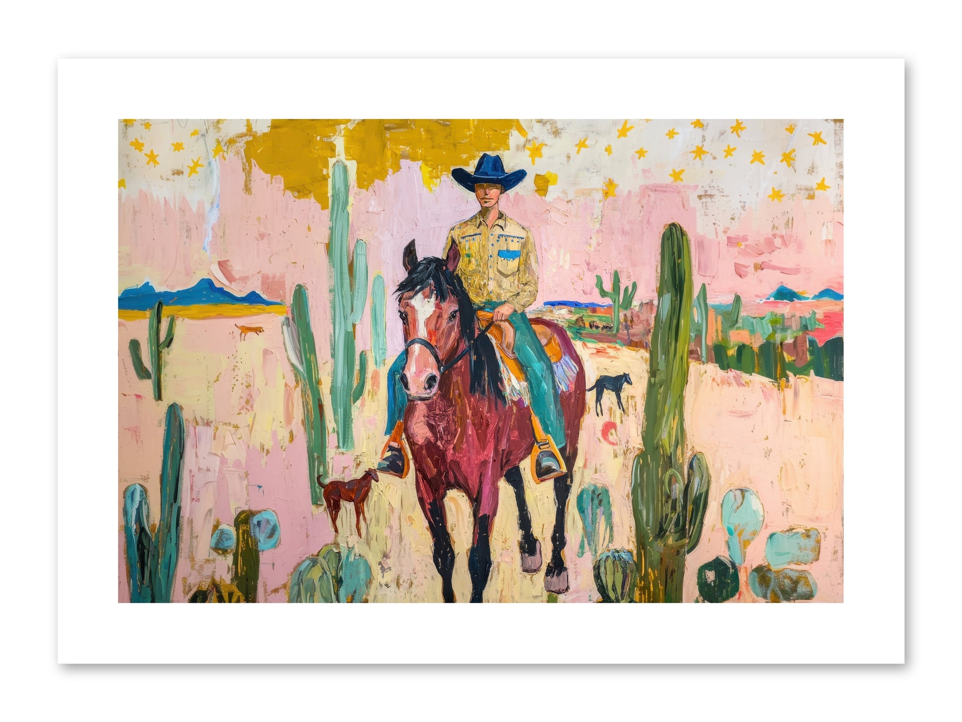 Coyote Crossing -- Paper Print 12x8