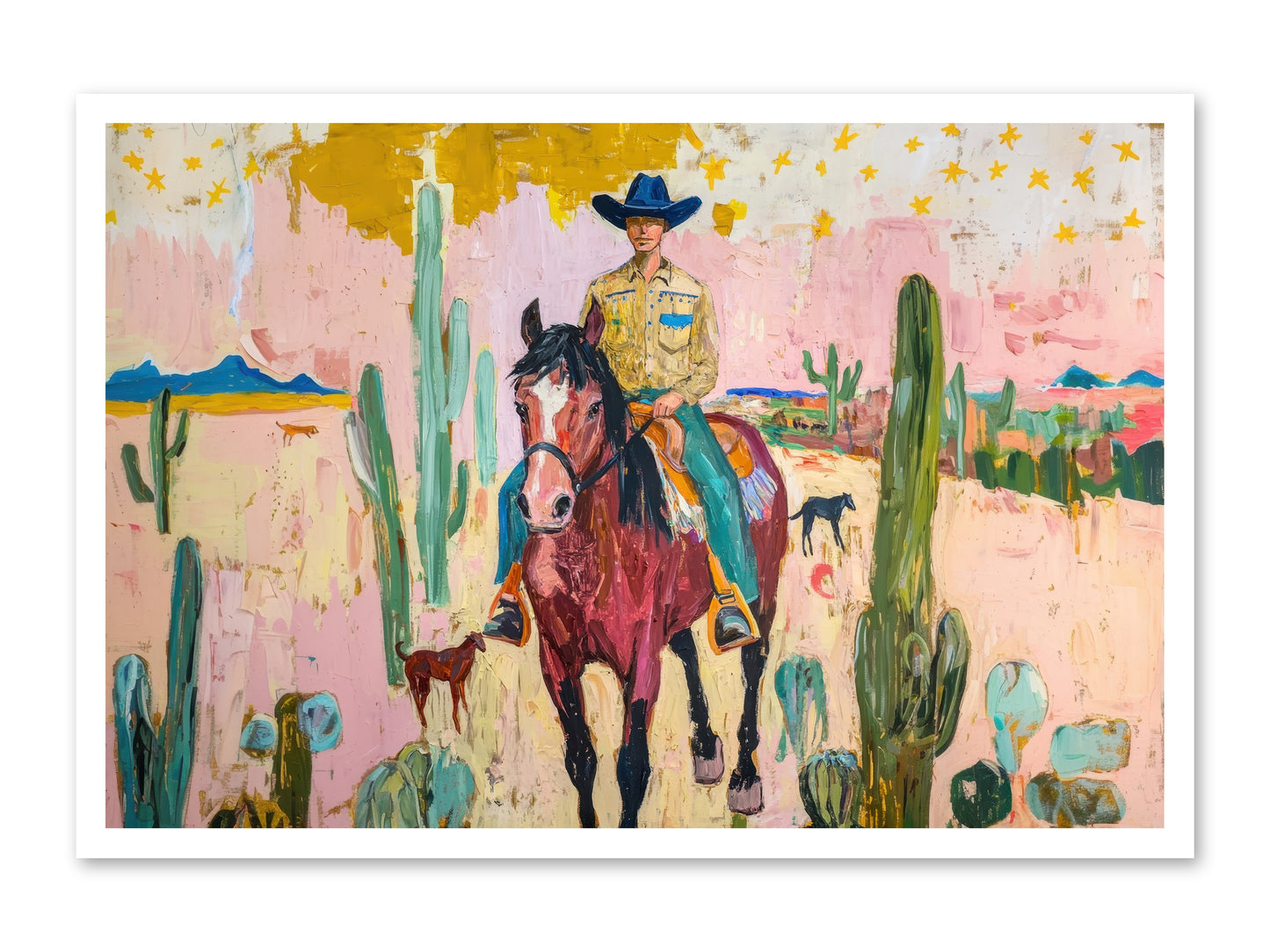 Coyote Crossing -- Loose Canvas Print 36x24