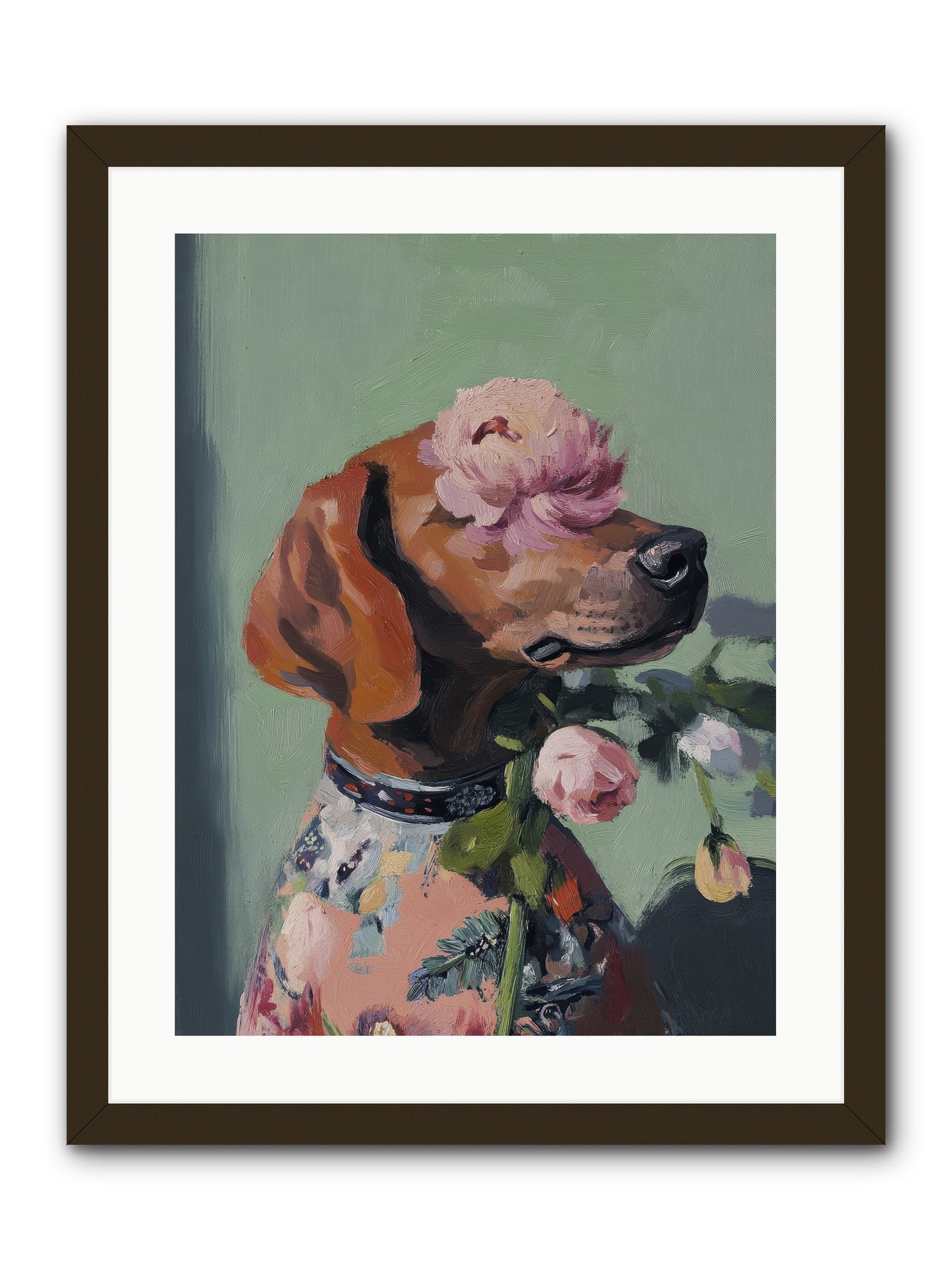 Cream Puff -- Framed Print - Black 18x24