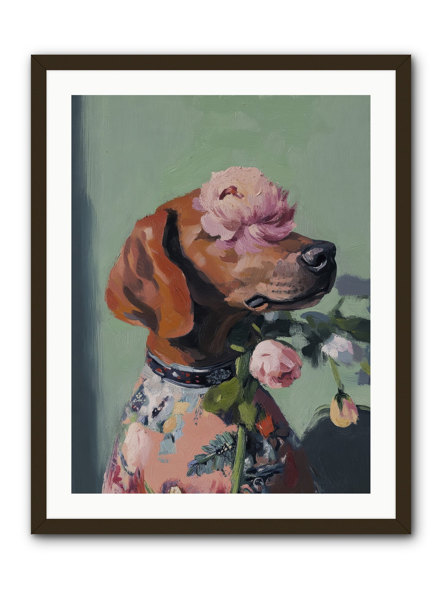 Cream Puff -- Framed Print - Black 24x32