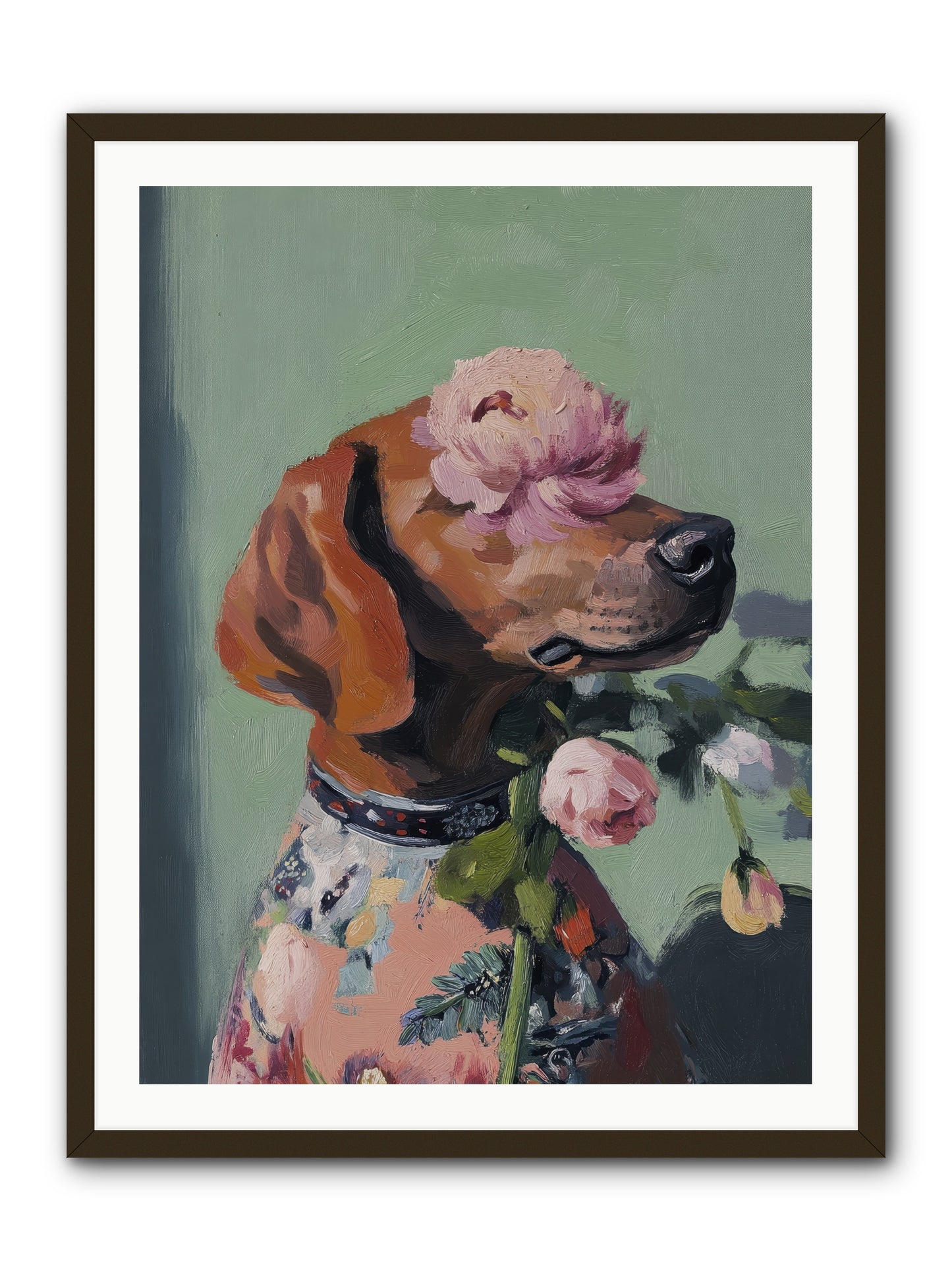 Cream Puff -- Framed Print - Black 30x40