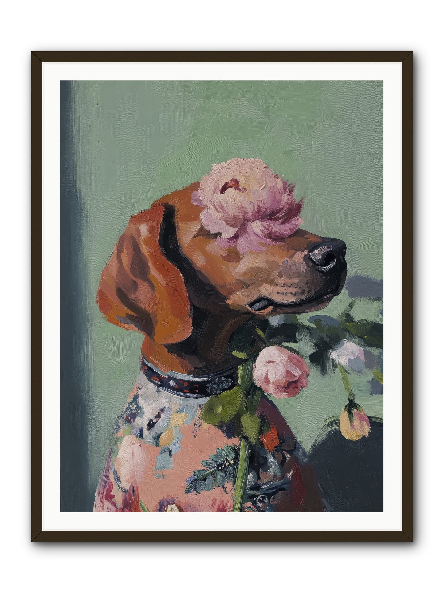 Cream Puff -- Framed Print - Black 36x48