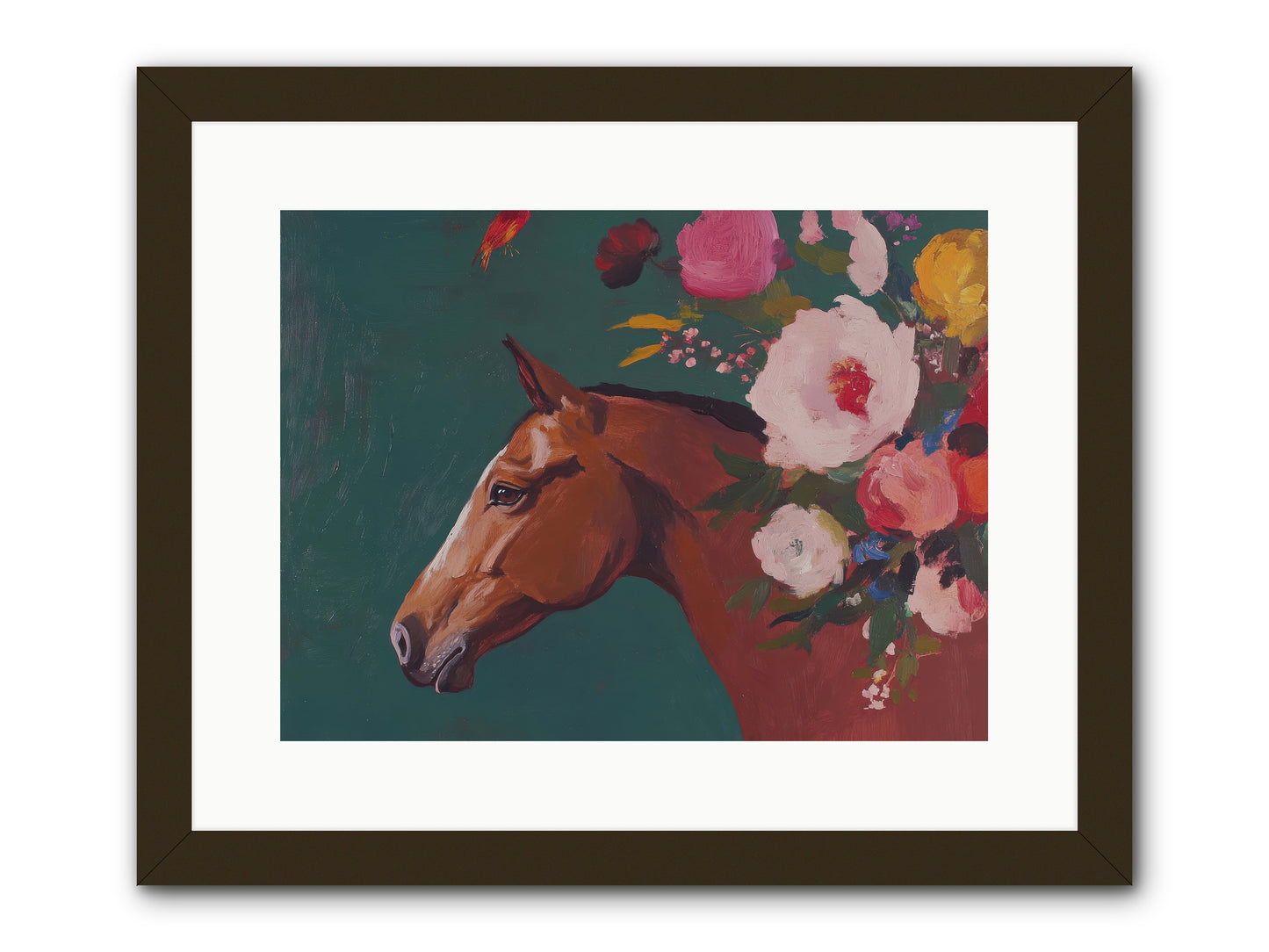 Creekside Solitude -- Framed Print - Black 16x12