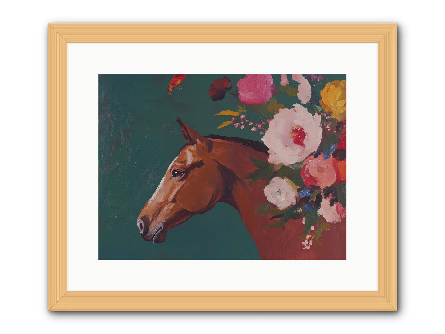 Creekside Solitude -- Framed Print - Natural 16x12