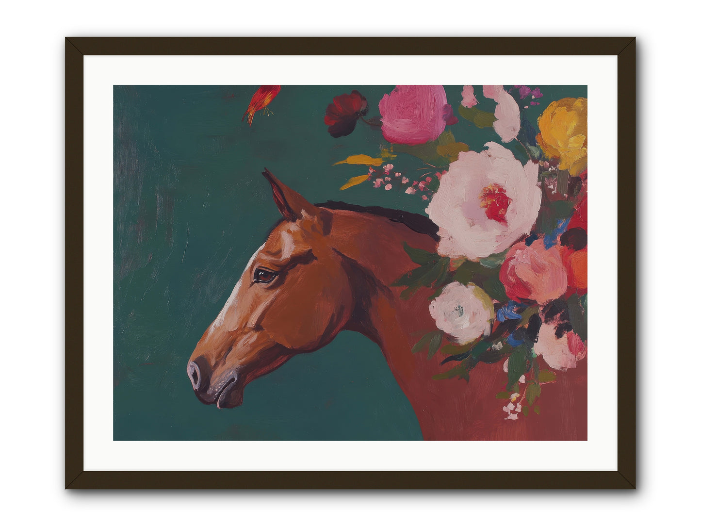 Creekside Solitude -- Framed Print - Black 32x24
