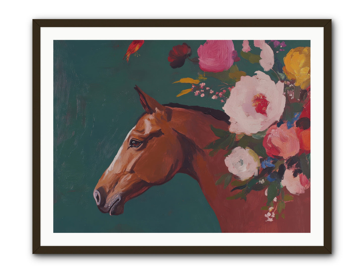 Creekside Solitude -- Framed Print - Black 40x30