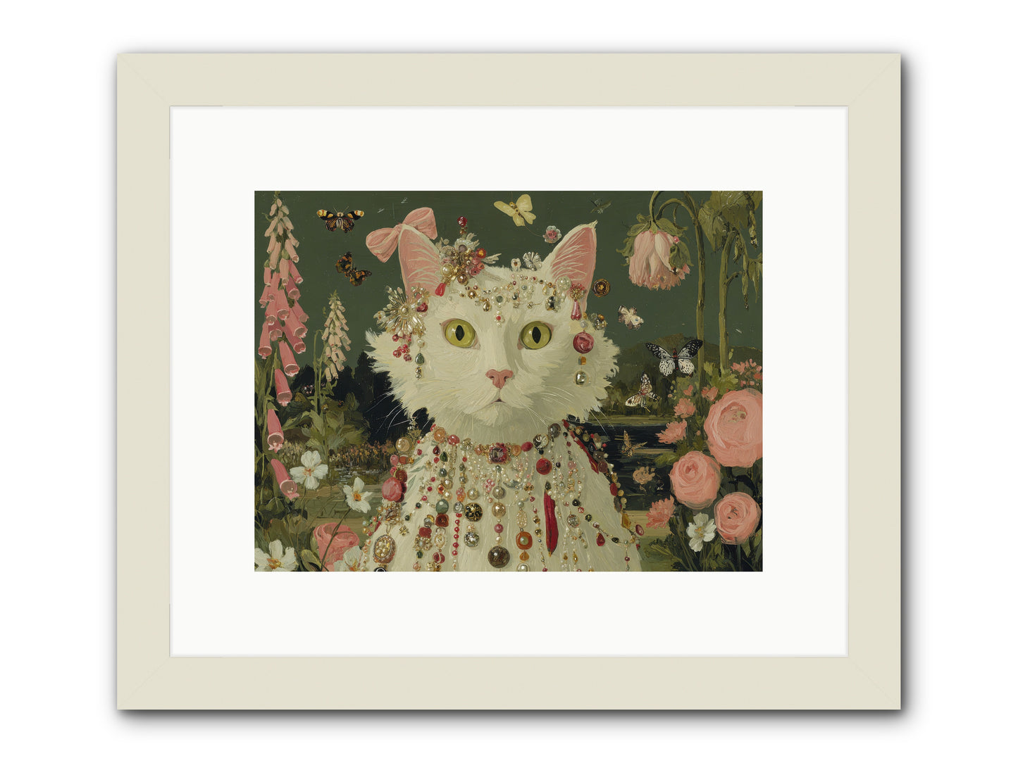 Cricket’s Lullaby -- Framed Print - White 12x9