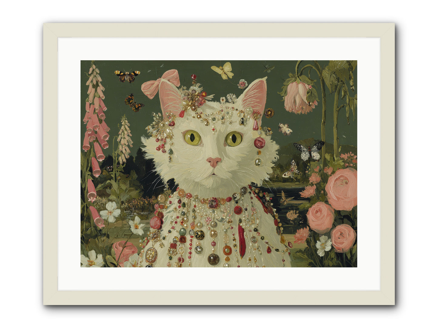 Cricket’s Lullaby -- Framed Print - White 24x18