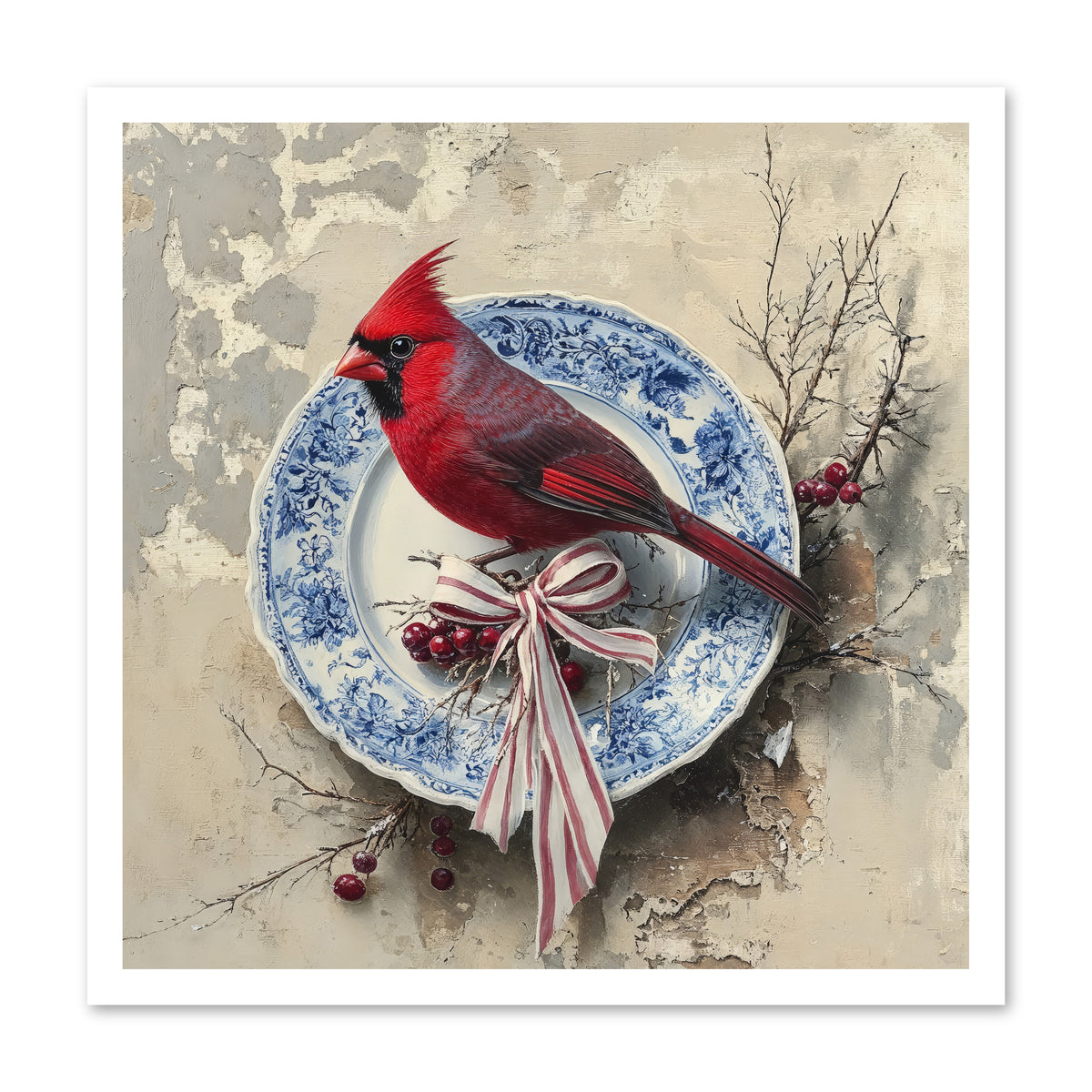 Crimson Sentinel -- Paper Print 24x24