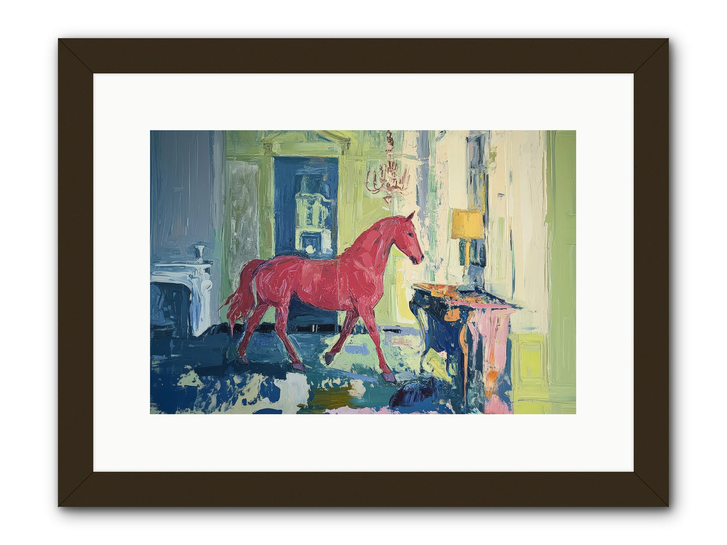 Crimson Tales -- Framed Print - Black 15x10