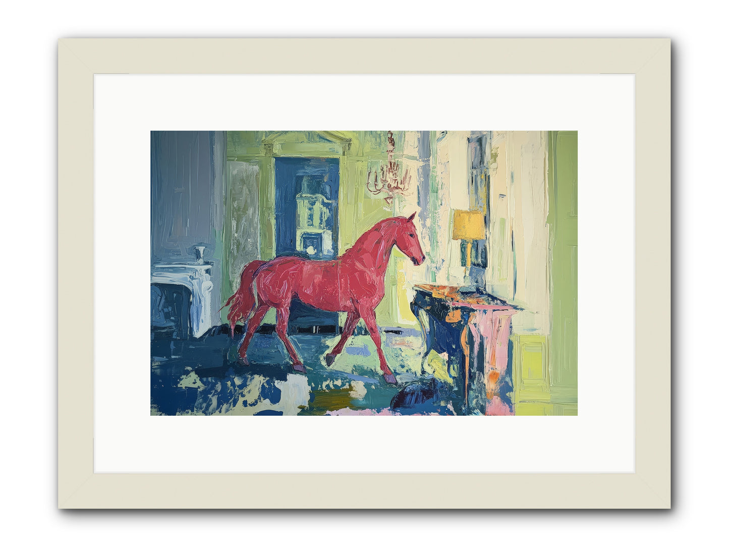 Crimson Tales -- Framed Print - White 15x10