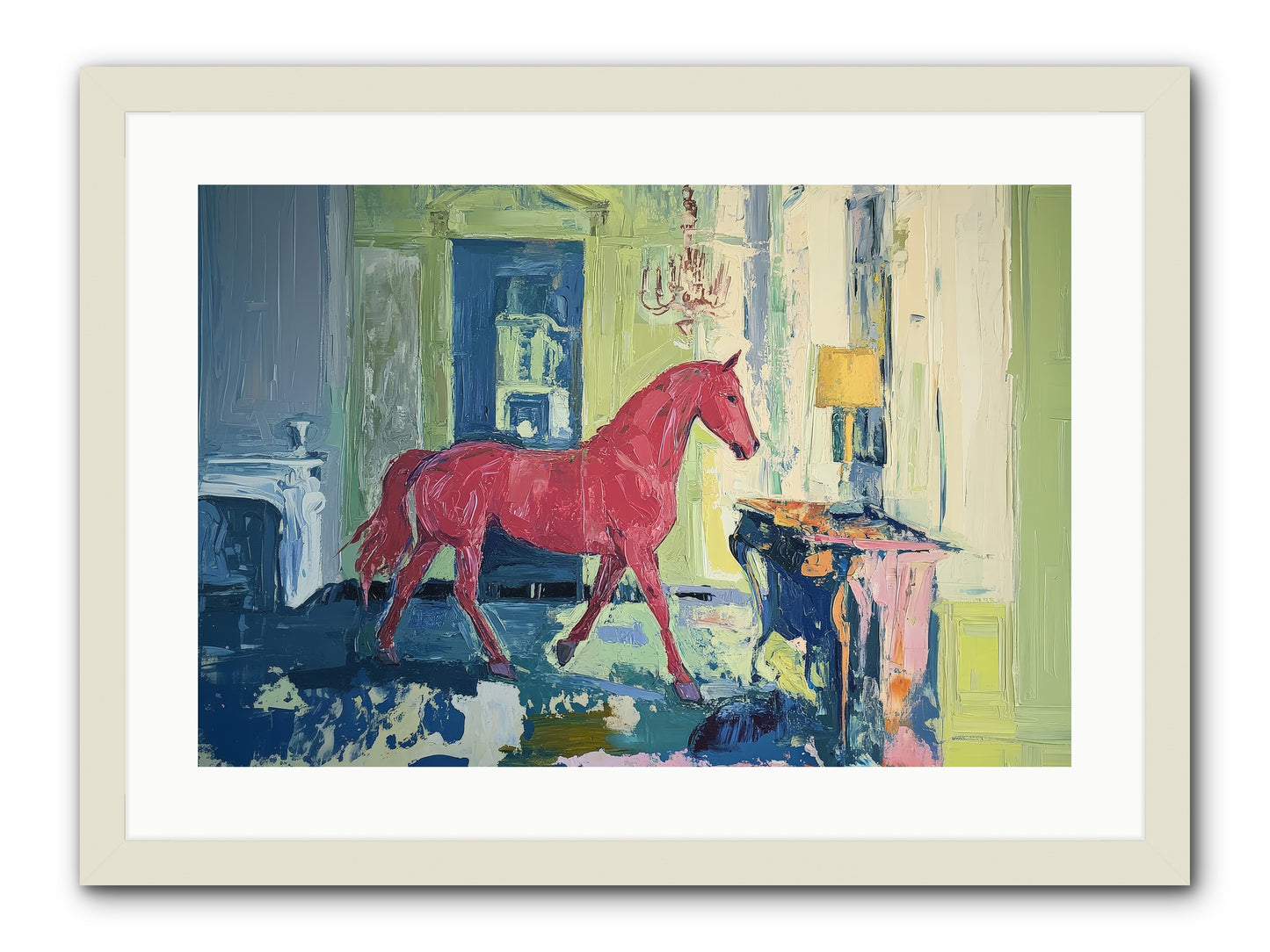 Crimson Tales -- Framed Print - White 24x16